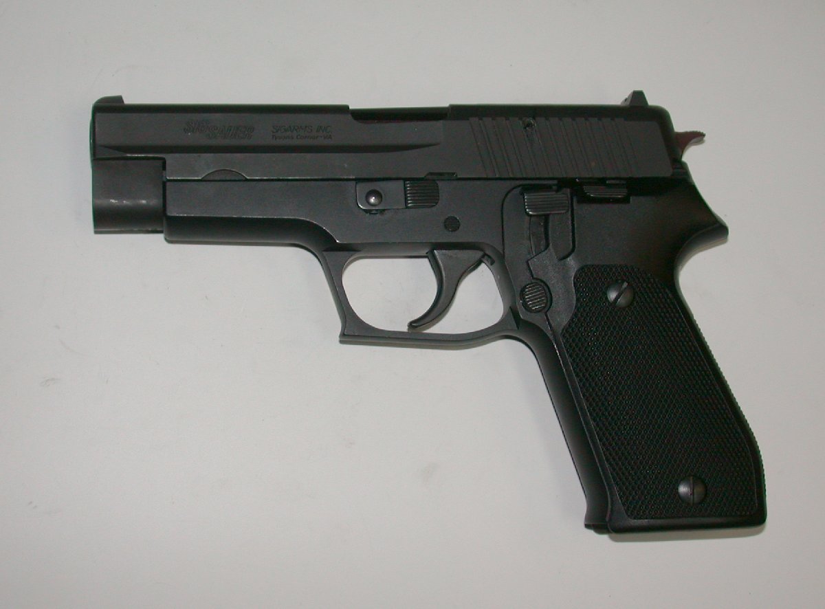 Extreme Custom Blue & Chrome Sig Sauer German P220 With Compensator