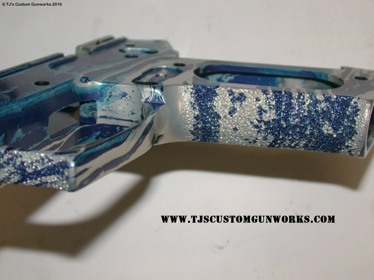 Extreme Custom Blue & Chrome Sig Sauer German P220 With Compensator
