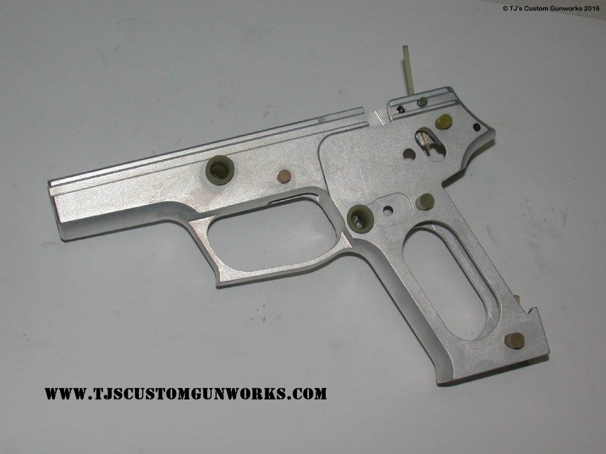 Extreme Custom Blue & Chrome Sig Sauer German P220 With Compensator