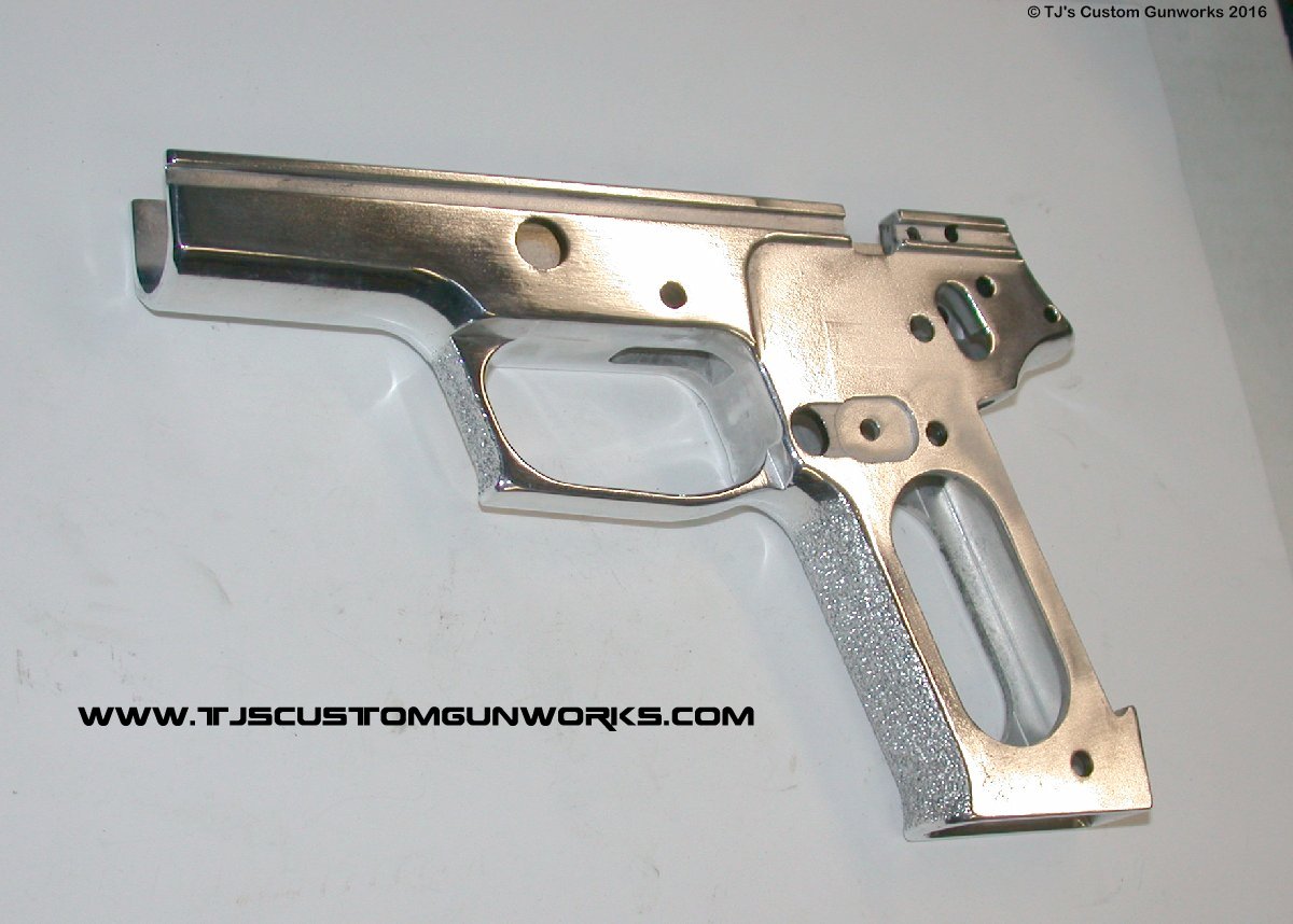 Extreme Custom Blue & Chrome Sig Sauer German P220 With Compensator