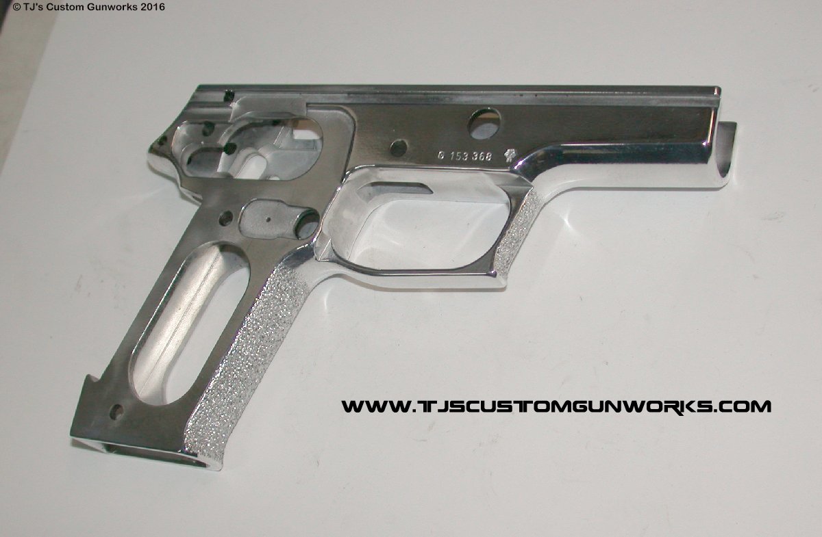 Extreme Custom Blue & Chrome Sig Sauer German P220 With Compensator