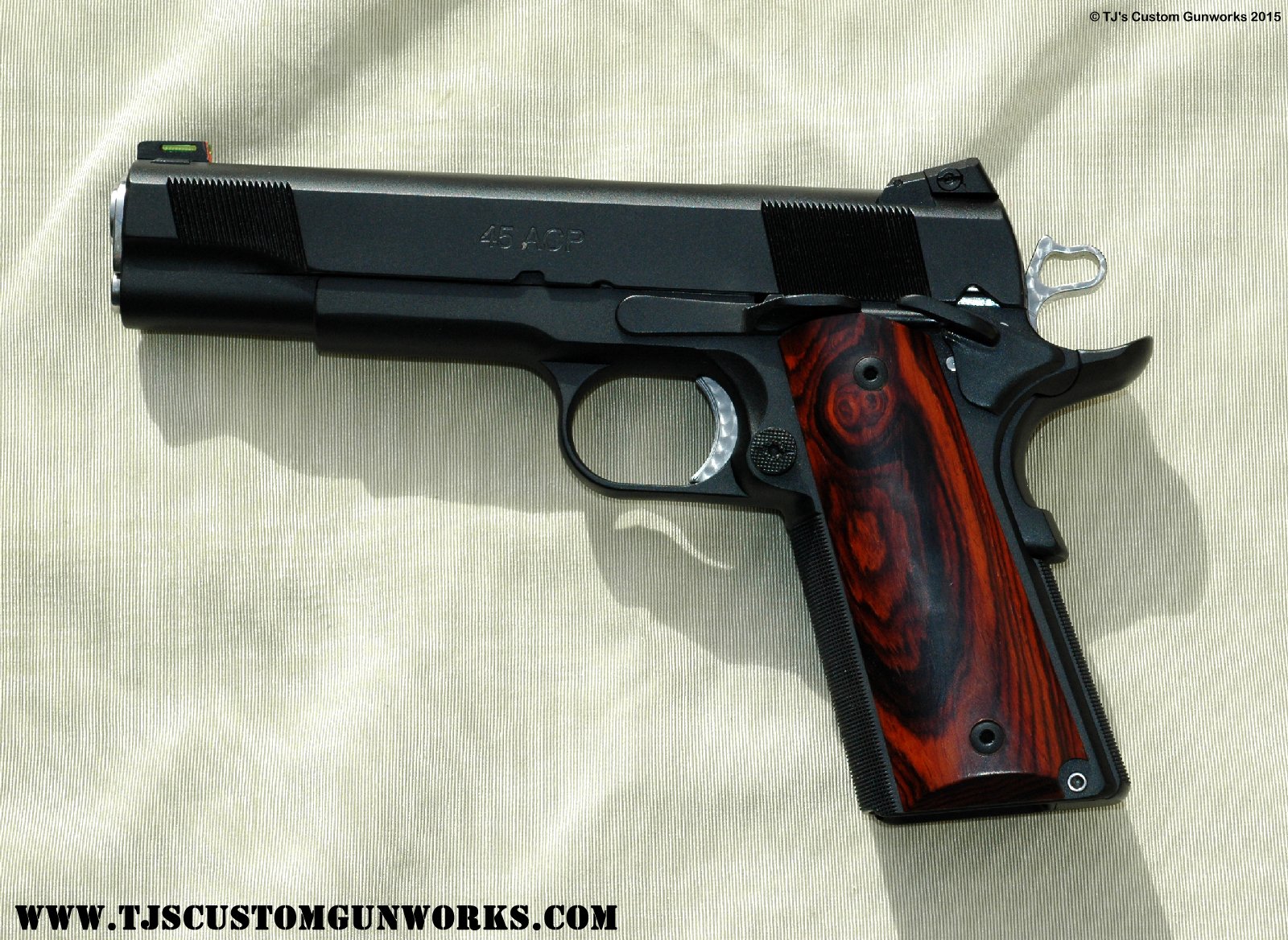 Custom Black Duracoat & Jewelled Les Baer 1911 .45ACP