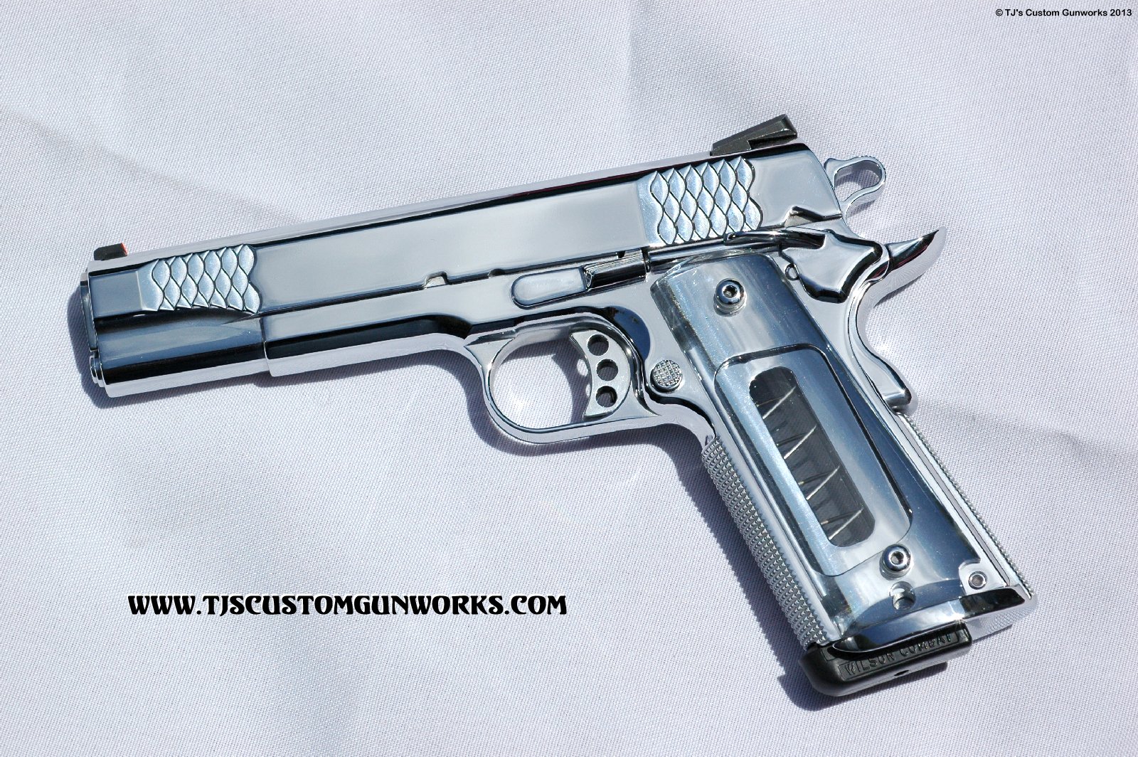 Full Custom Mirror Polished HardChrome S&W 1911