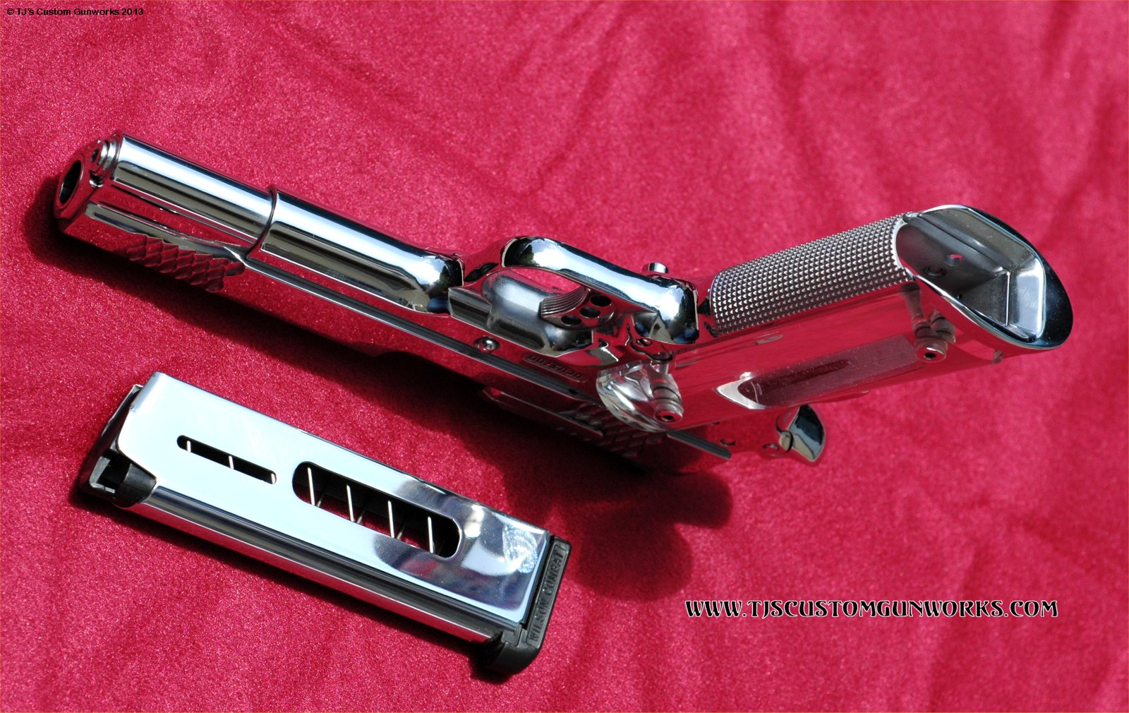 Full Custom Mirror Polished HardChrome S&W 1911