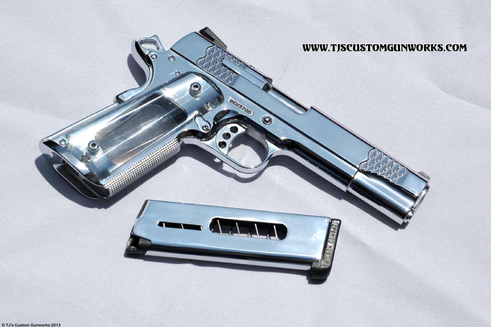 Full Custom Mirror Polished HardChrome S&W 1911