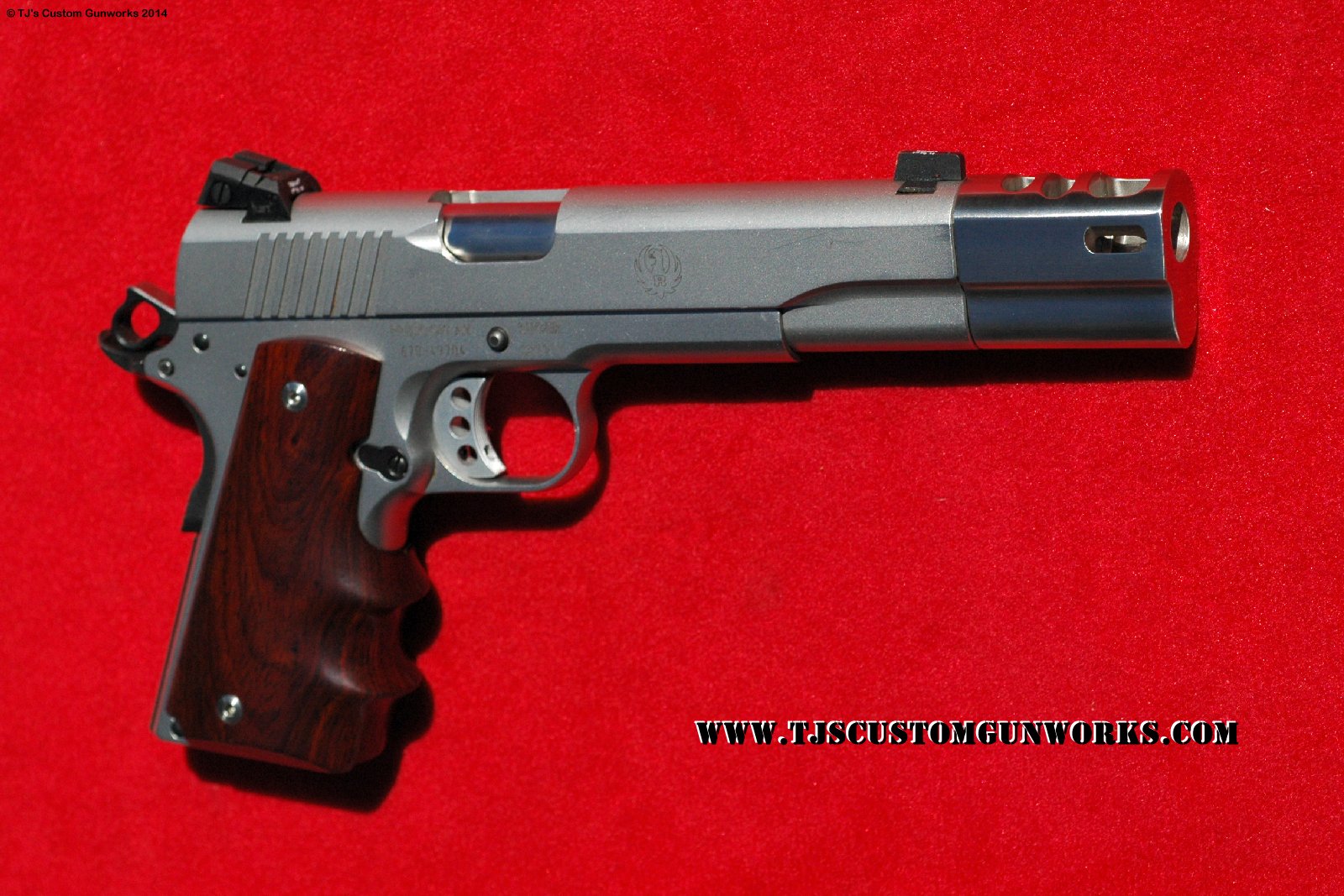 Custom Compensated Stainless Ruger 1911