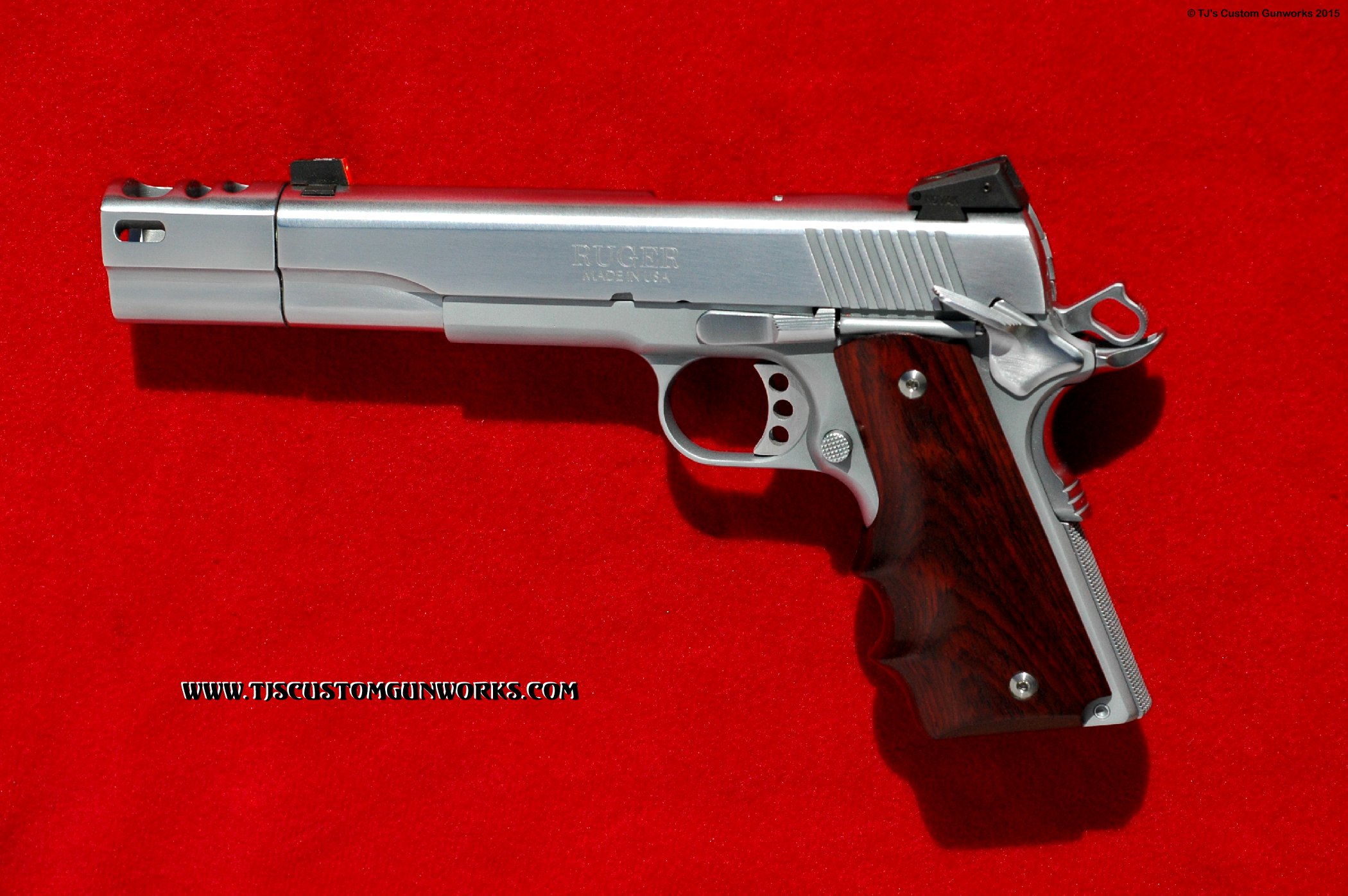 Custom Compensated Stainless Ruger 1911