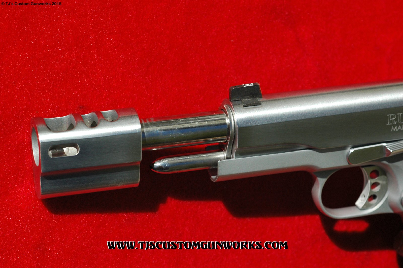 Custom Compensated Stainless Ruger 1911