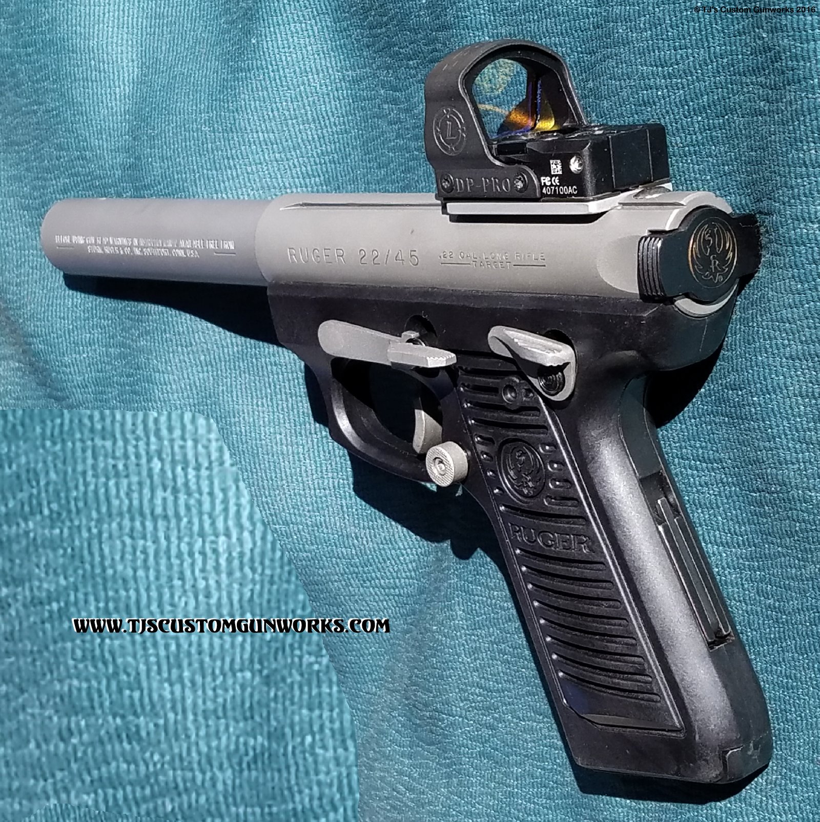 Custom Ruger 2245 .22 With Leupold Deltapoint Red Dot