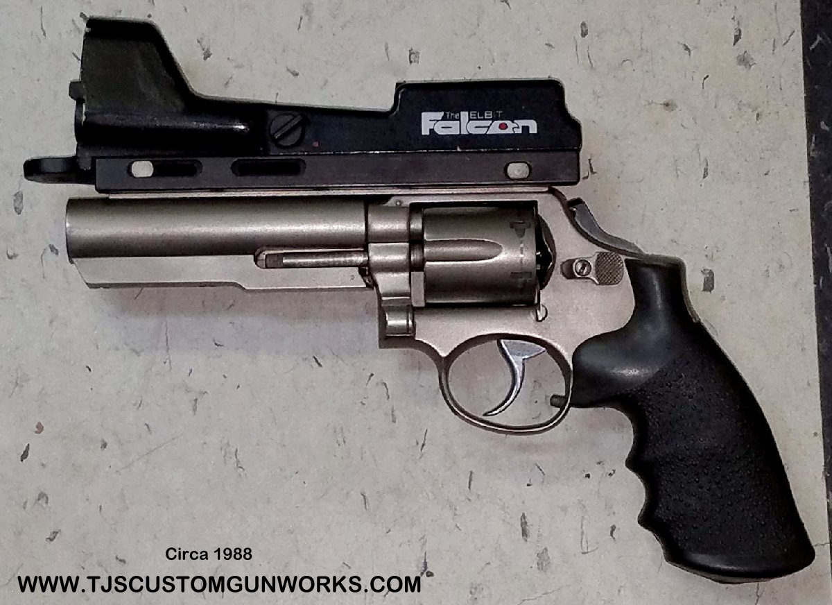 Smith & Wesson Model 10 Speed Plate Gun With Falcon Red Dot Scope