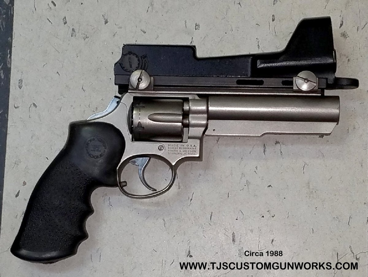 Smith & Wesson Model 10 Speed Plate Gun With Falcon Red Dot Scope