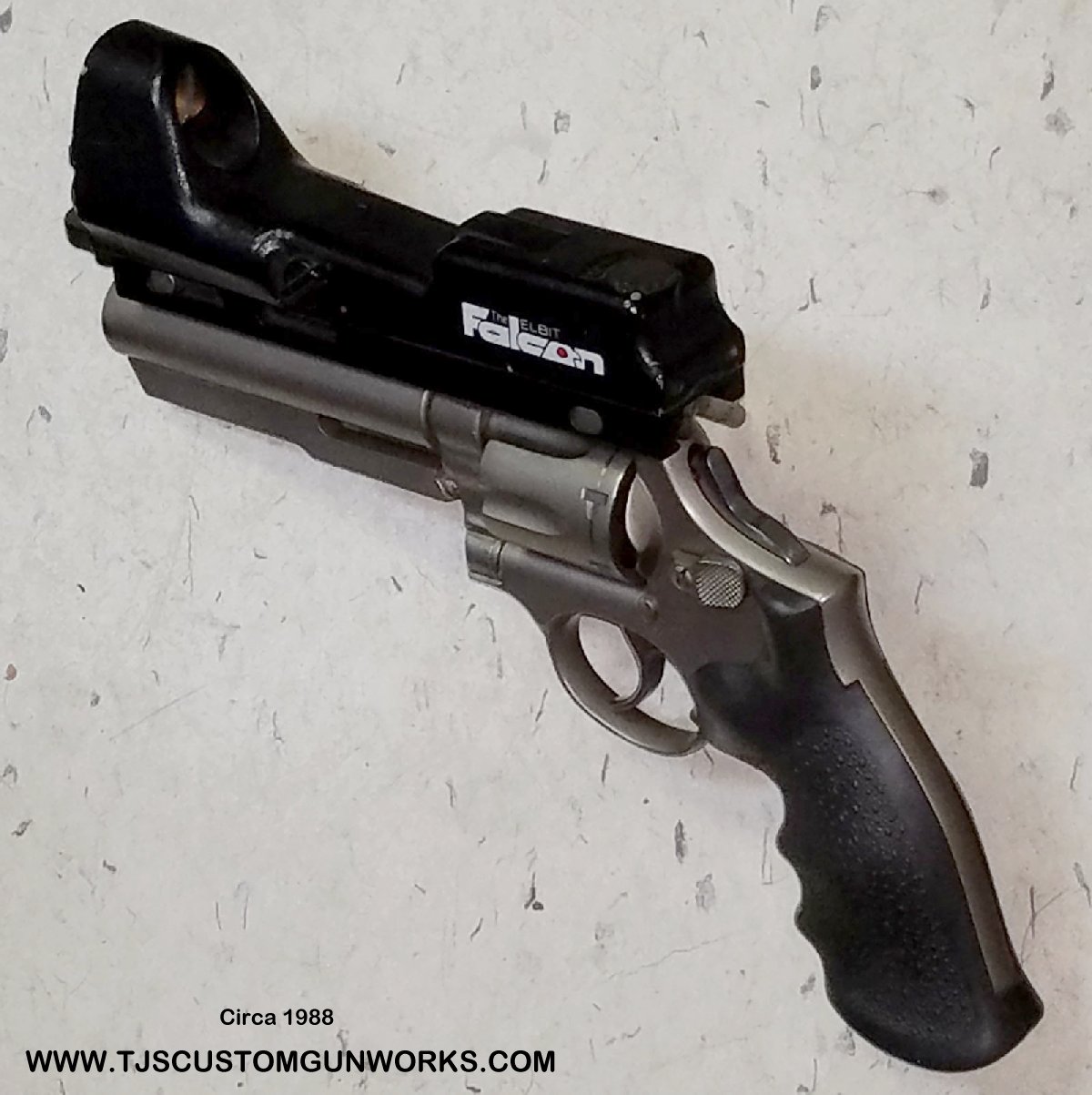 Smith & Wesson Model 10 Speed Plate Gun With Falcon Red Dot Scope