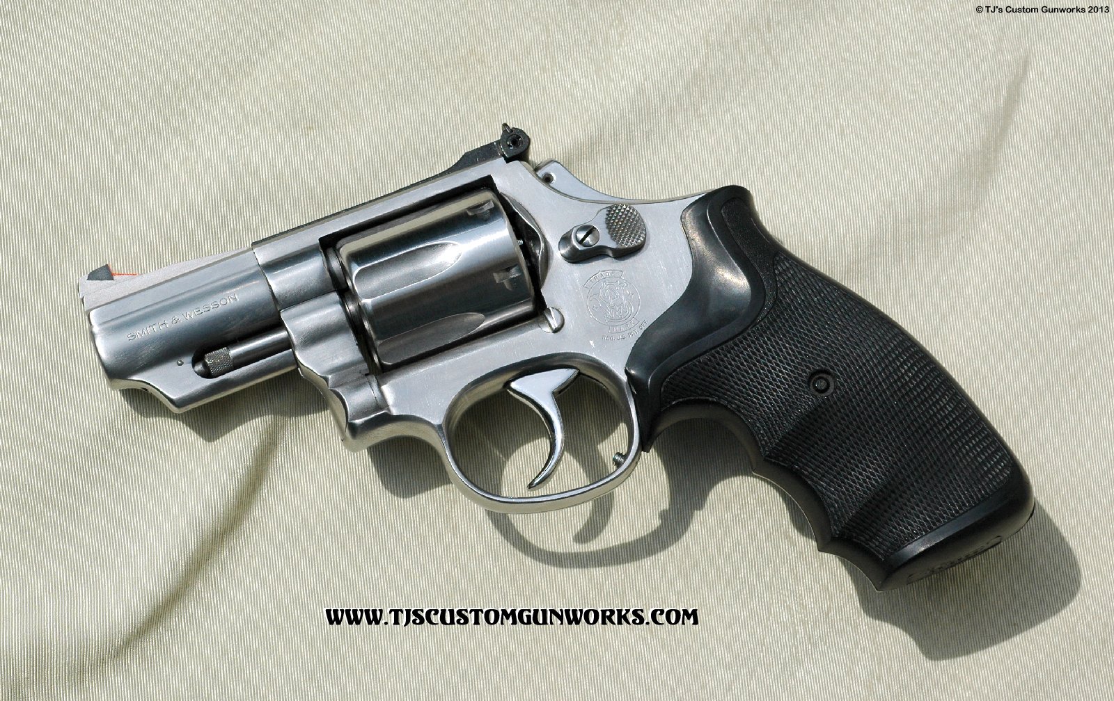 S&W Model 66 Snubby Custom Carry Melted Combat Revolver