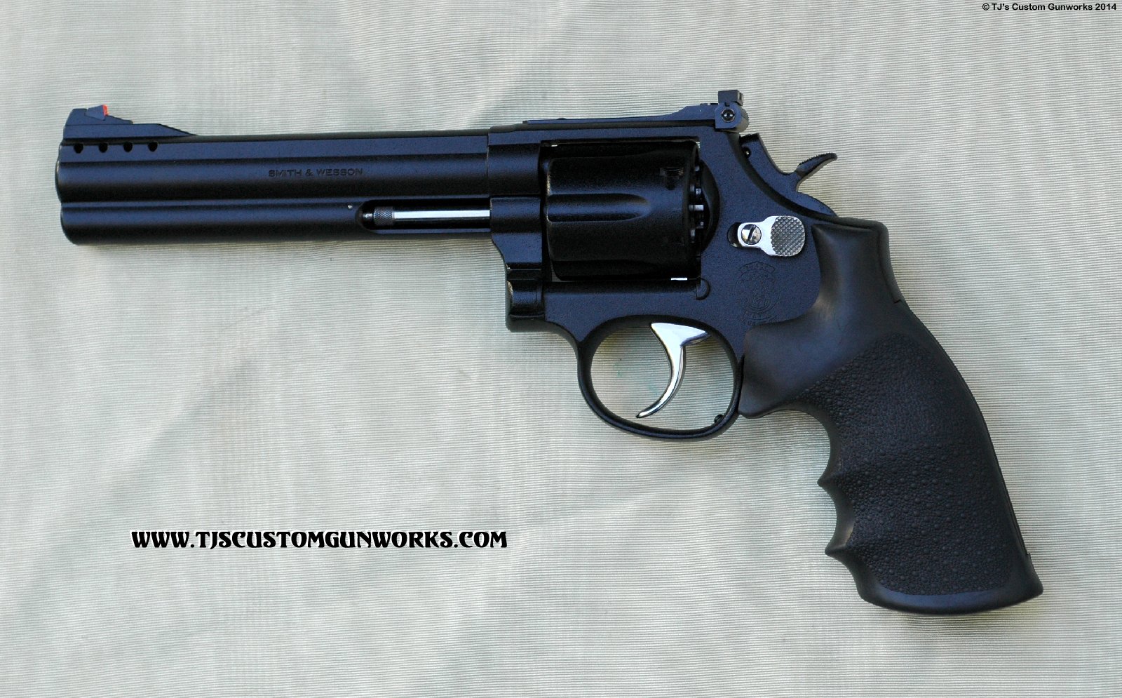 Custom Black Teflon Smith & Wesson Model 686 Combat Revolver