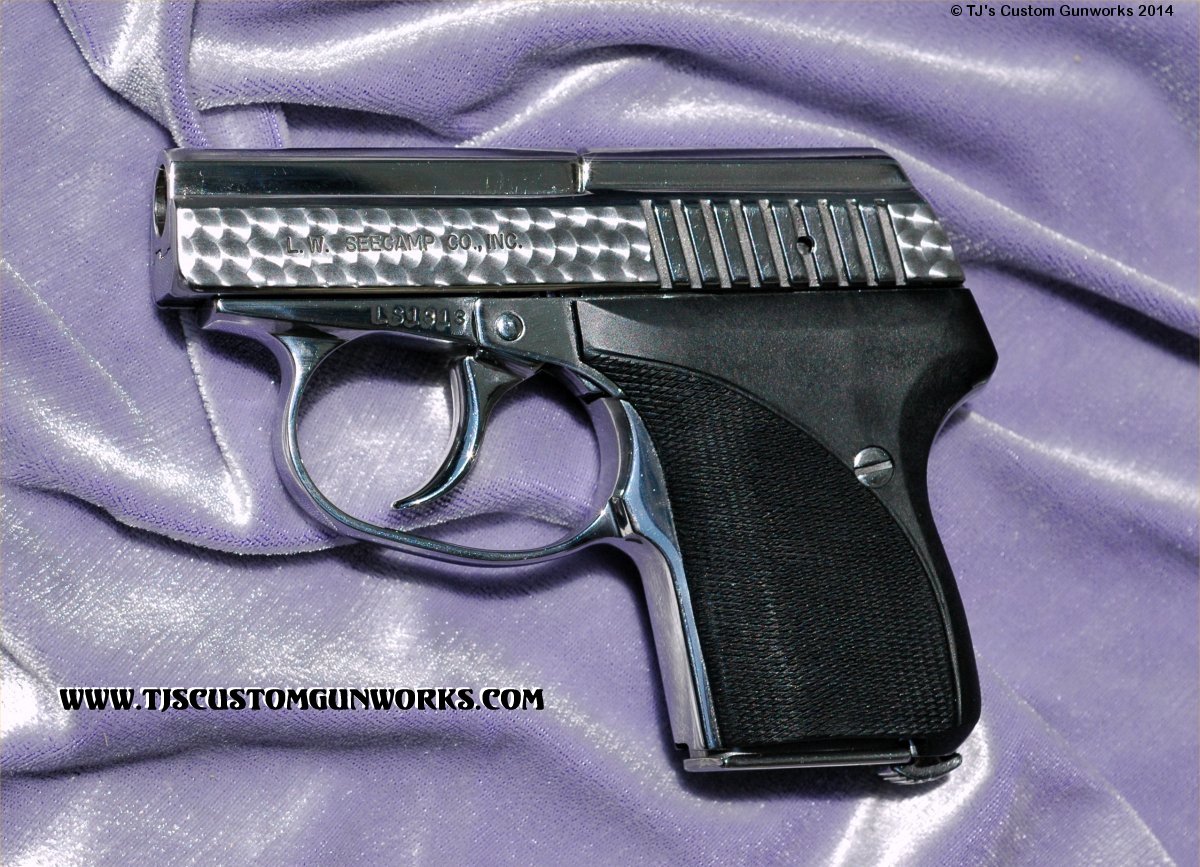 Custom L.W. Seecamp .380 Melted - Jewelled - Mirror Polished