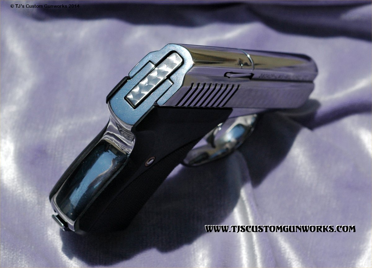 Custom Seecamp .380 Melted - Jewelled - Mirror Polished