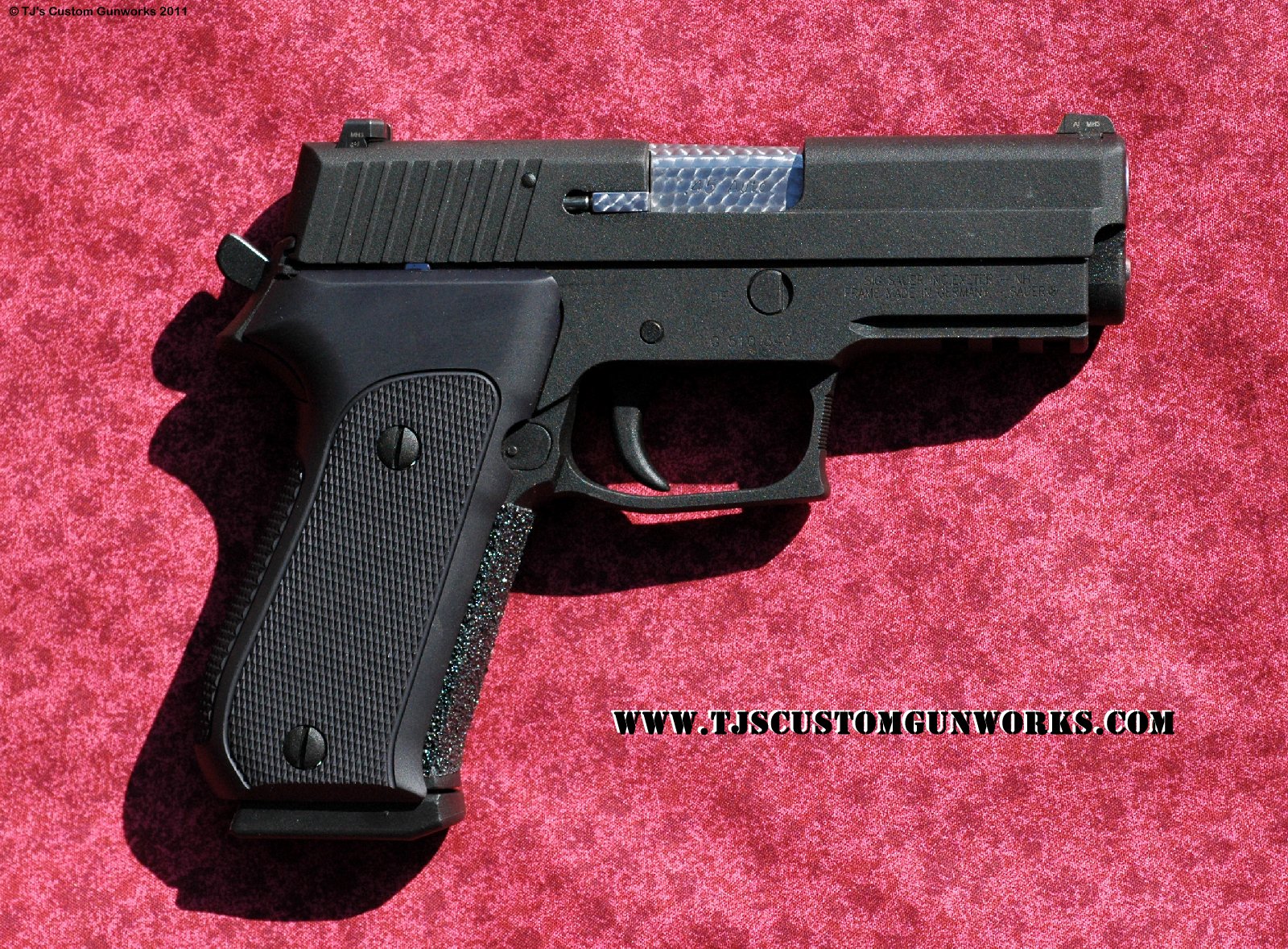 Custom Black Teflon P220C Compact Carry .45