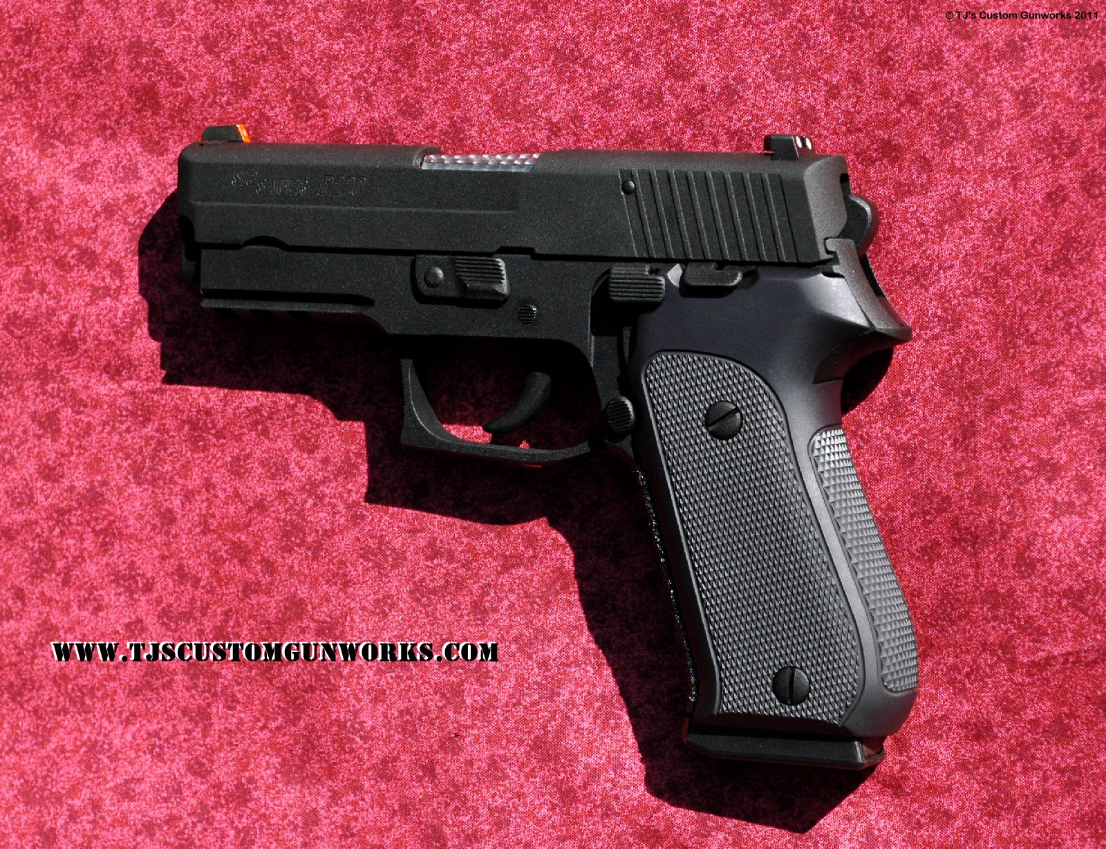 Custom Black Teflon P220 Rail Compact .45
