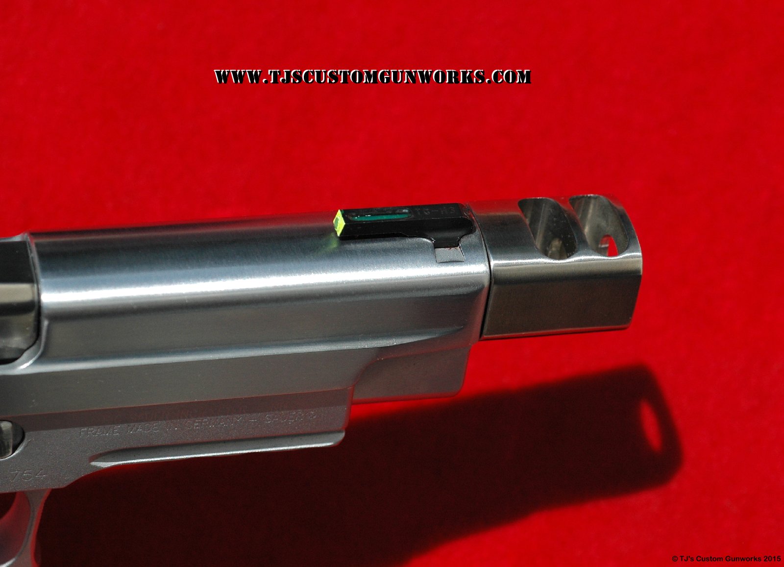 Custom All Chrome Sig Sauer P226R Match With Compensator