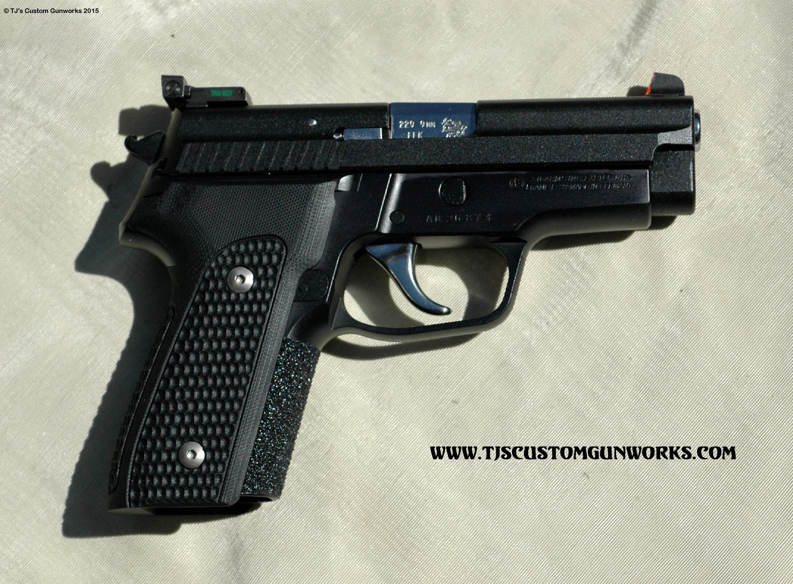 Black Teflon Sig Sauer P229 9mm Match