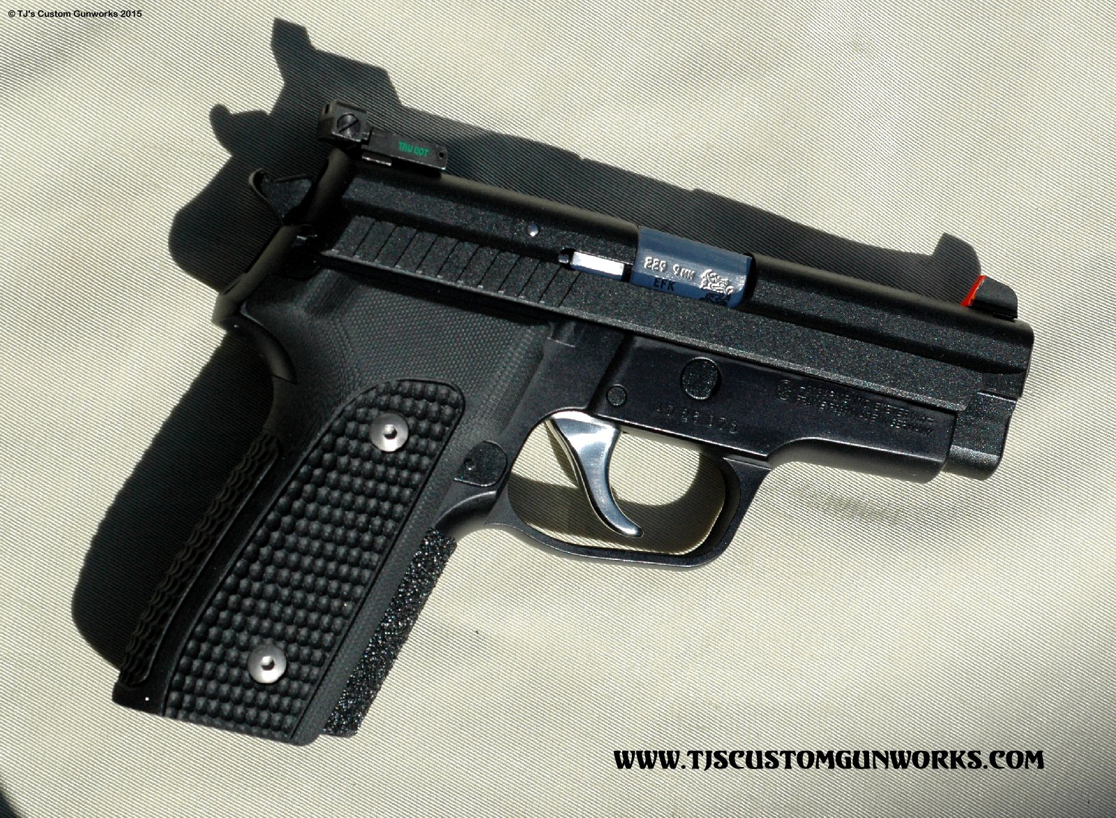 Black Teflon Sig Sauer P229 9mm Adjustable Meprolight Night Sights