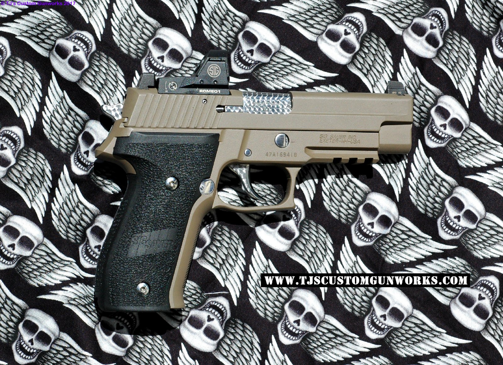 Tan Sig Sauer SigArms P226-MK25 with Romeo1 Red Dot Scope
