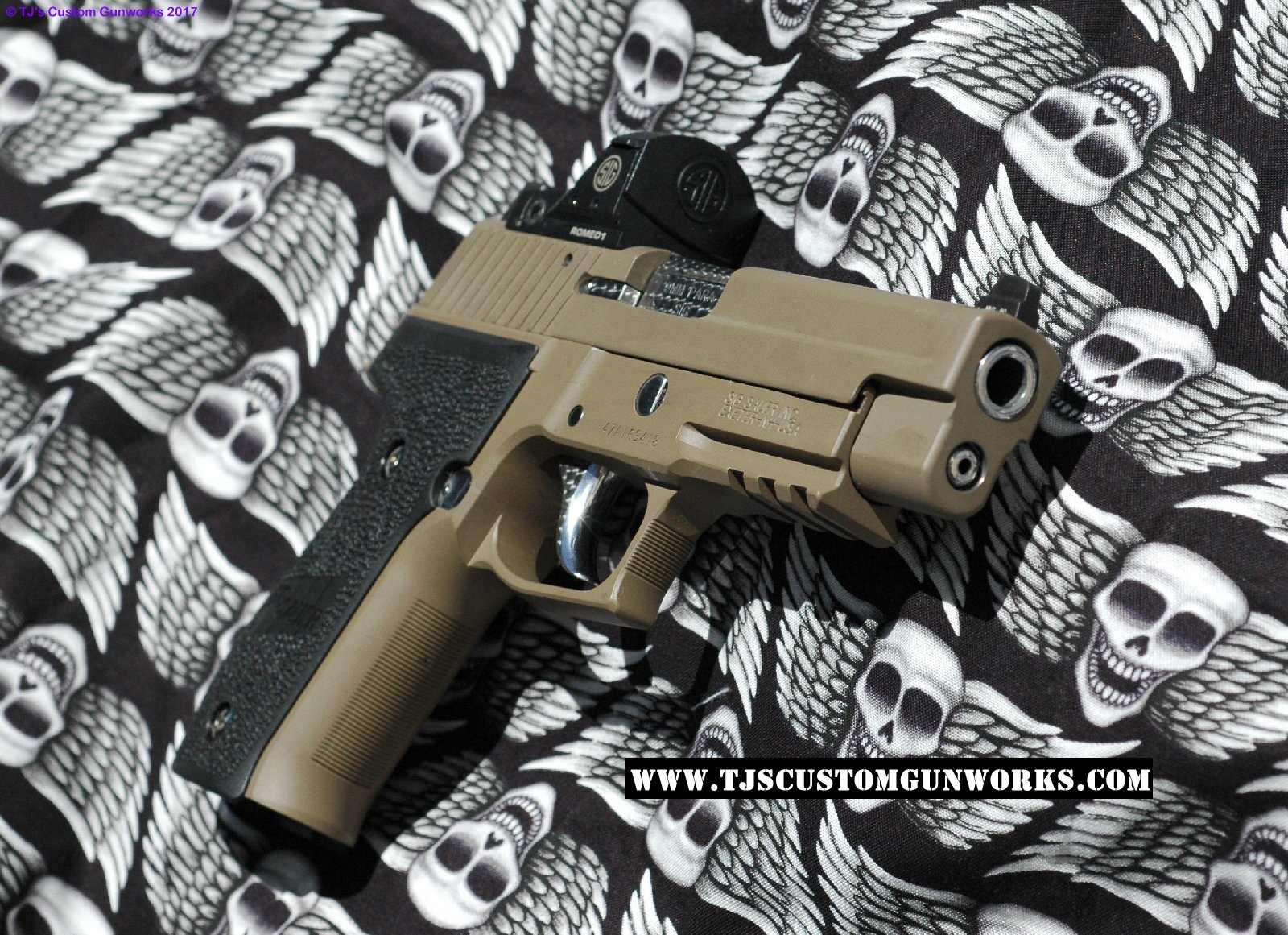 Tan Sig Sauer SigArms P226-MK25 with Romeo Red Dot Scope