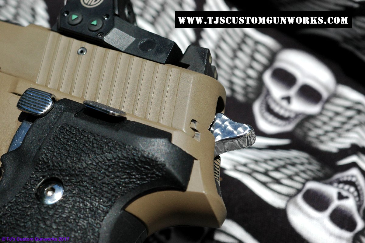 Sig Sauer Custom Black Stainless Short Ergo Trigger For Older P220 & P245 - .45 ACP