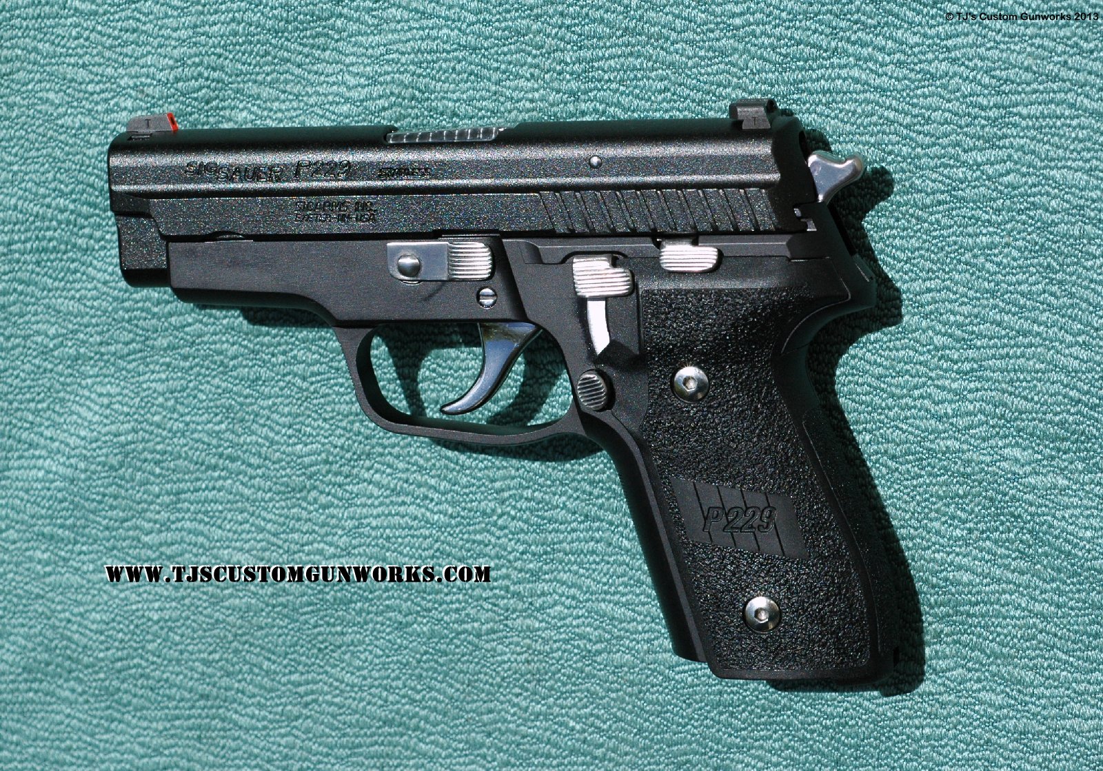 Black Teflon Sig Sauer P229 & Satin Polished Small Parts