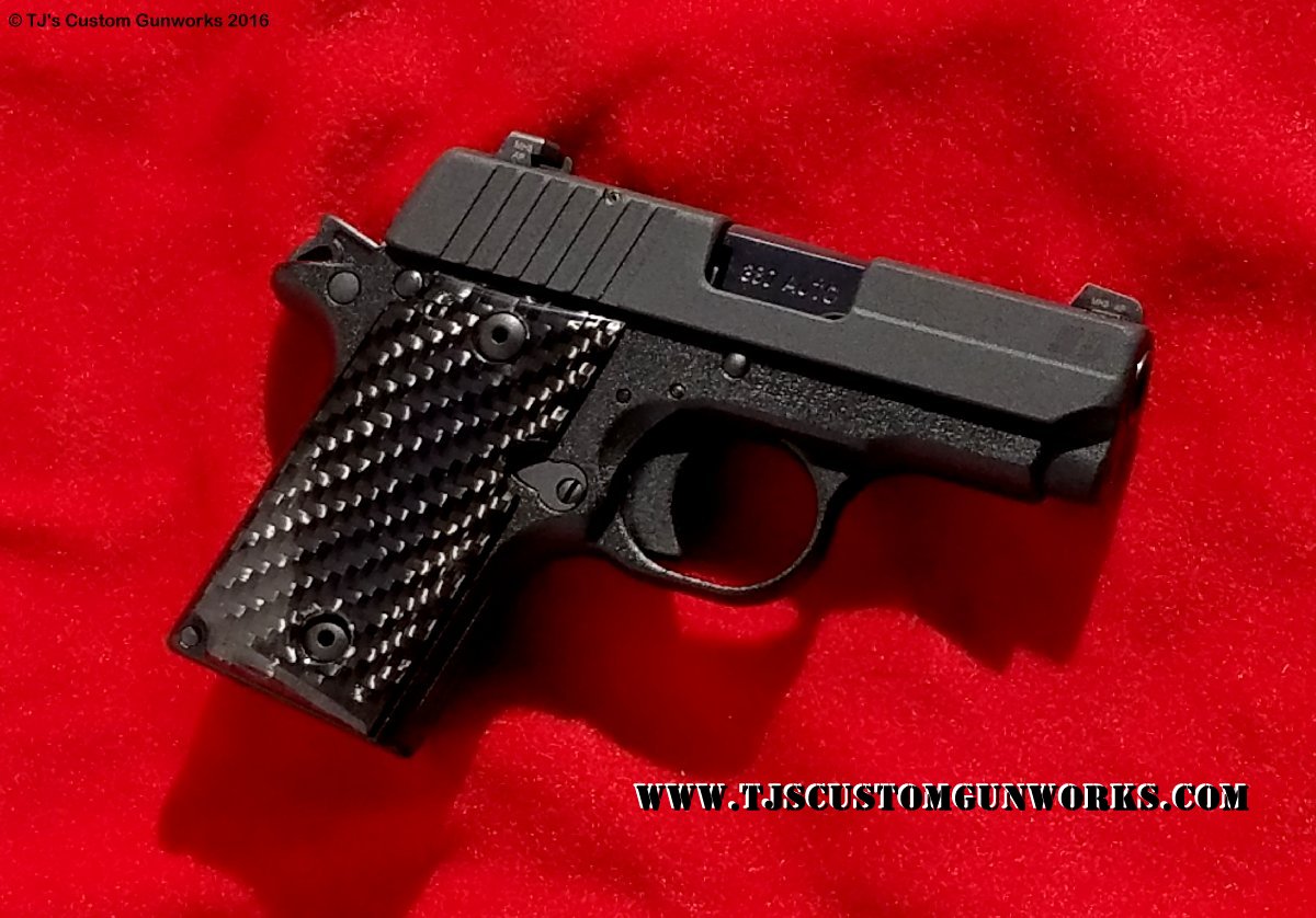 Custom Sig Sauer P238 Black Teflon & Carbon Fiber