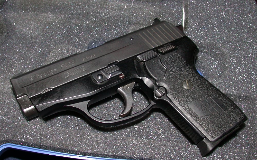 Extreme Custom Sig Sauer P239 .40 S&W Zebra & TiN-Gold