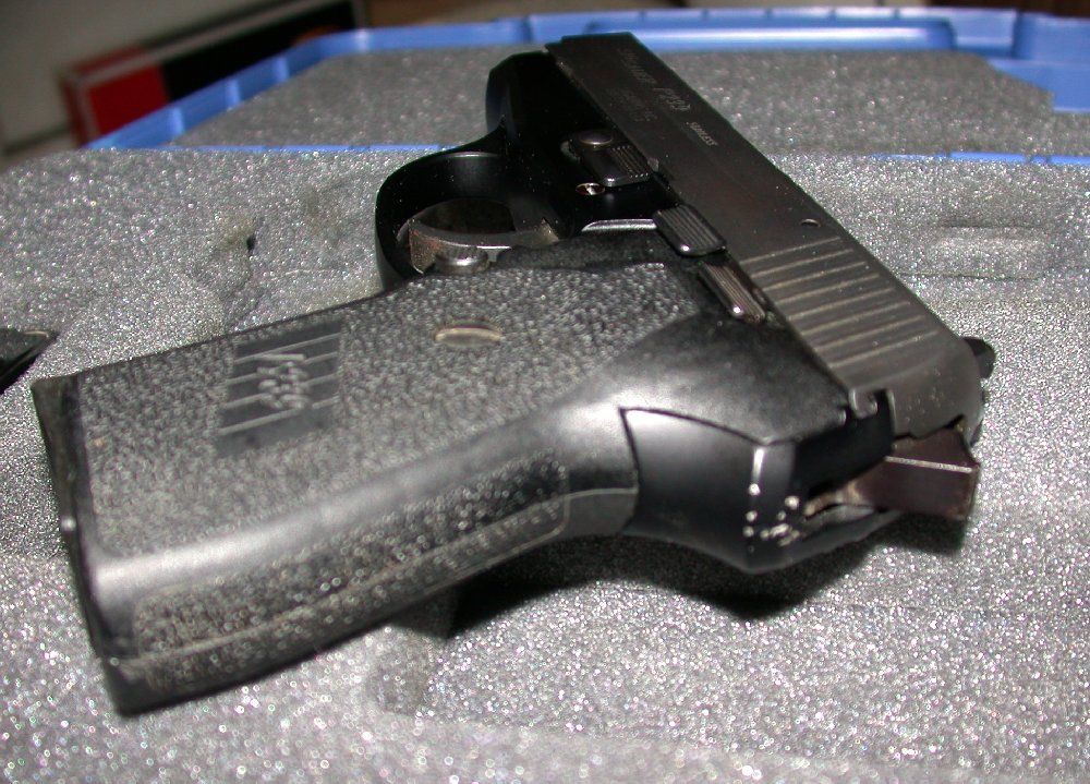 Extreme Custom Sig Sauer P239 .40 S&W Zebra & TiN-Gold