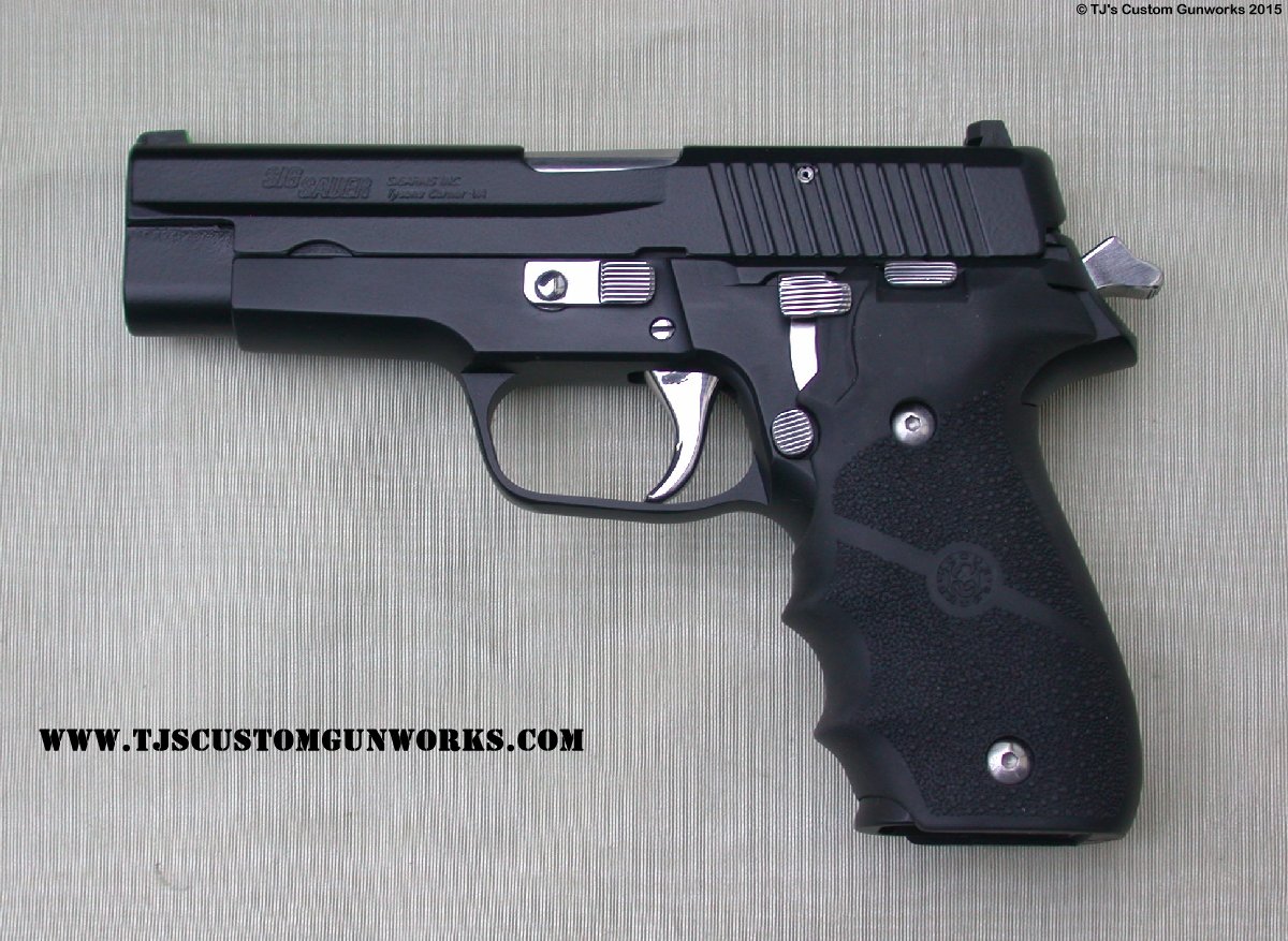 HK Black Duracoat on Vintage Sig Sauer P226 & Polished Small Parts