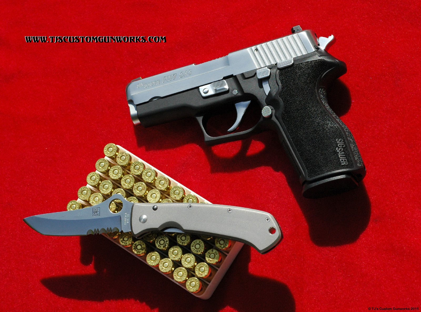 Two-Tone Hard Chrome Custom Sig Sauer P227 .45