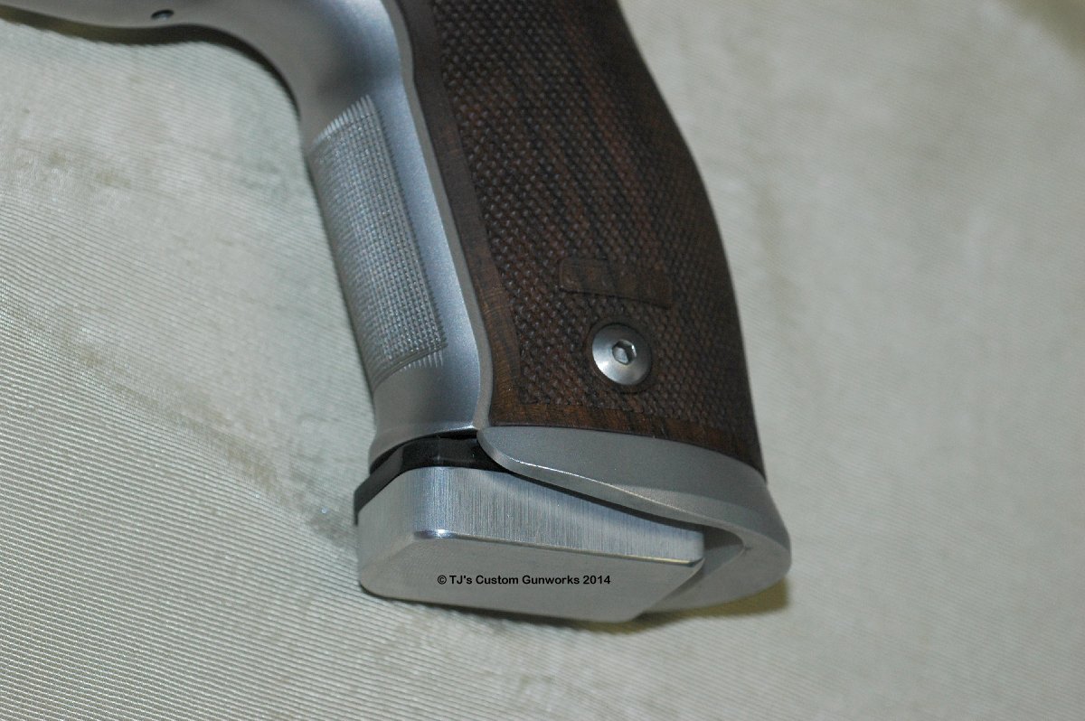 TJ's Sig Sauer X5 Custom Extended Magazine Base Pad