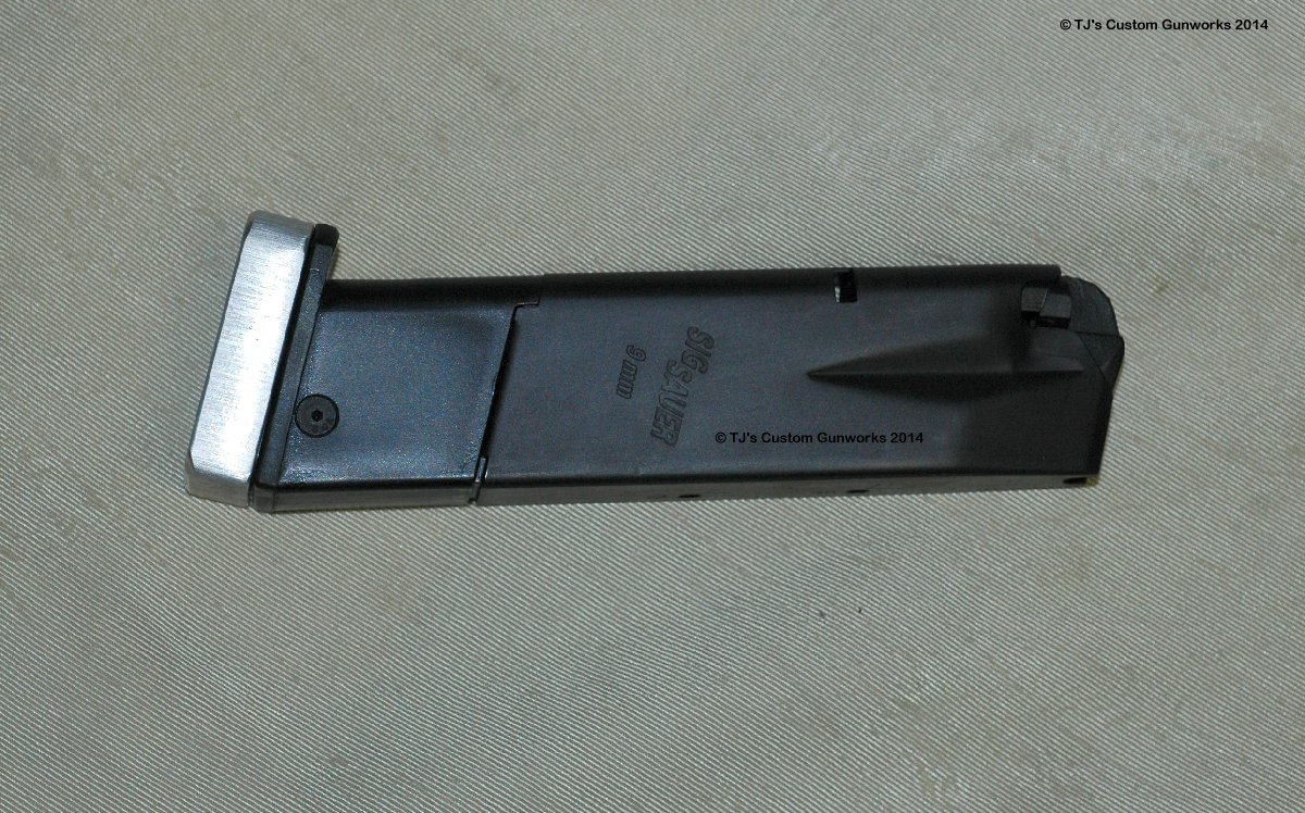 TJ's Sig Sauer X5 Custom Extended Magazine Base Pad