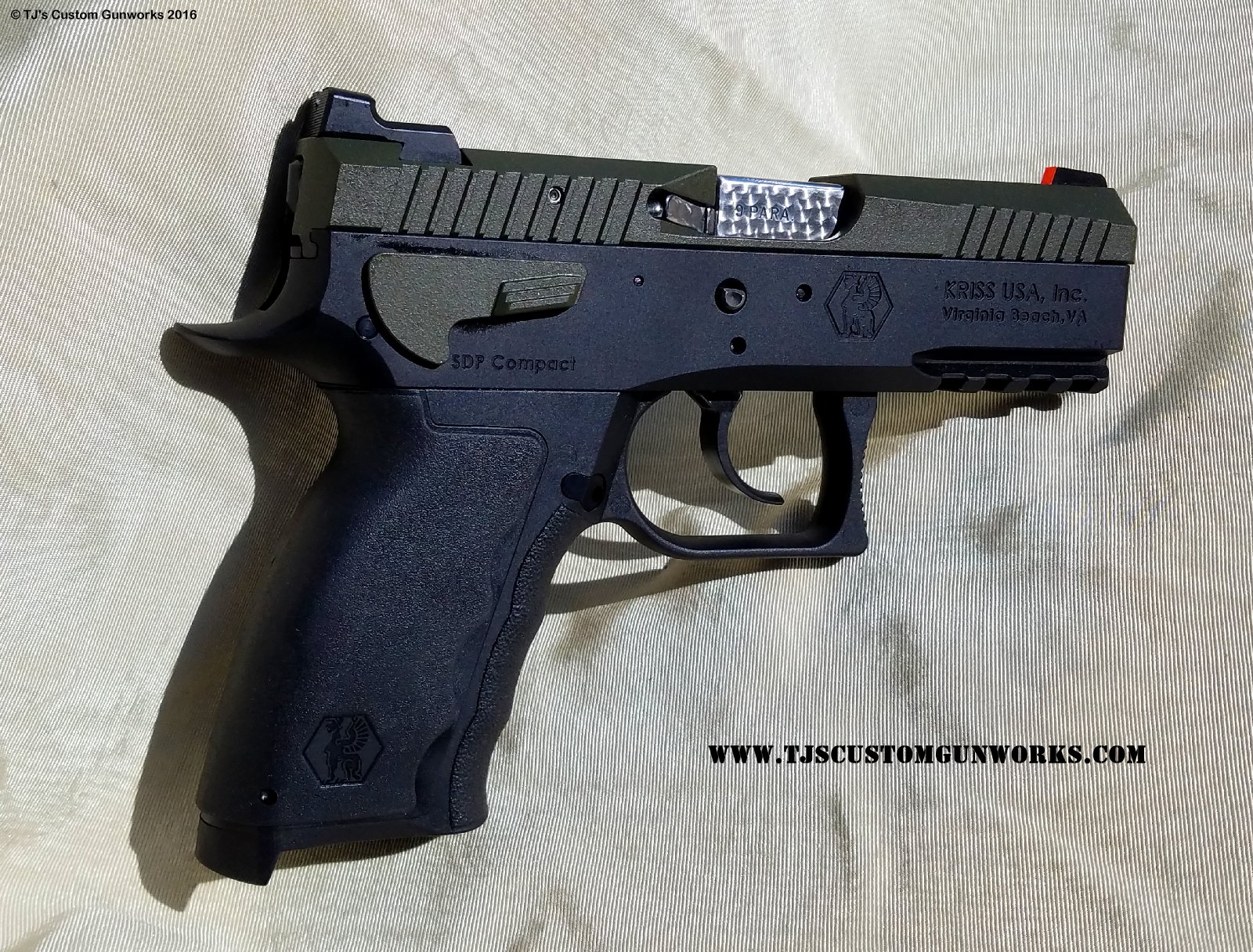 Custom Kriss Sphinx SDP Compact 9mm OD Green Teflon