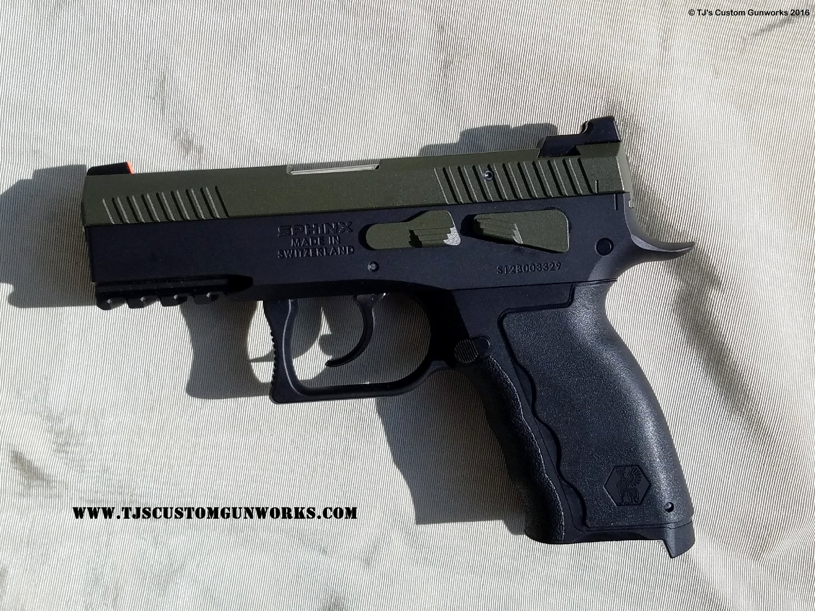 Custom Kriss Sphinx 9mm PARA OD Green Teflon