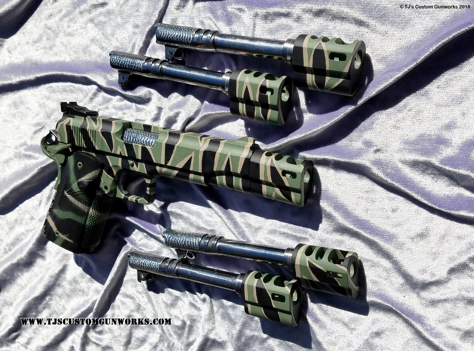 Custom VietNam Tiger Grizzly 1911 .45 Magnum