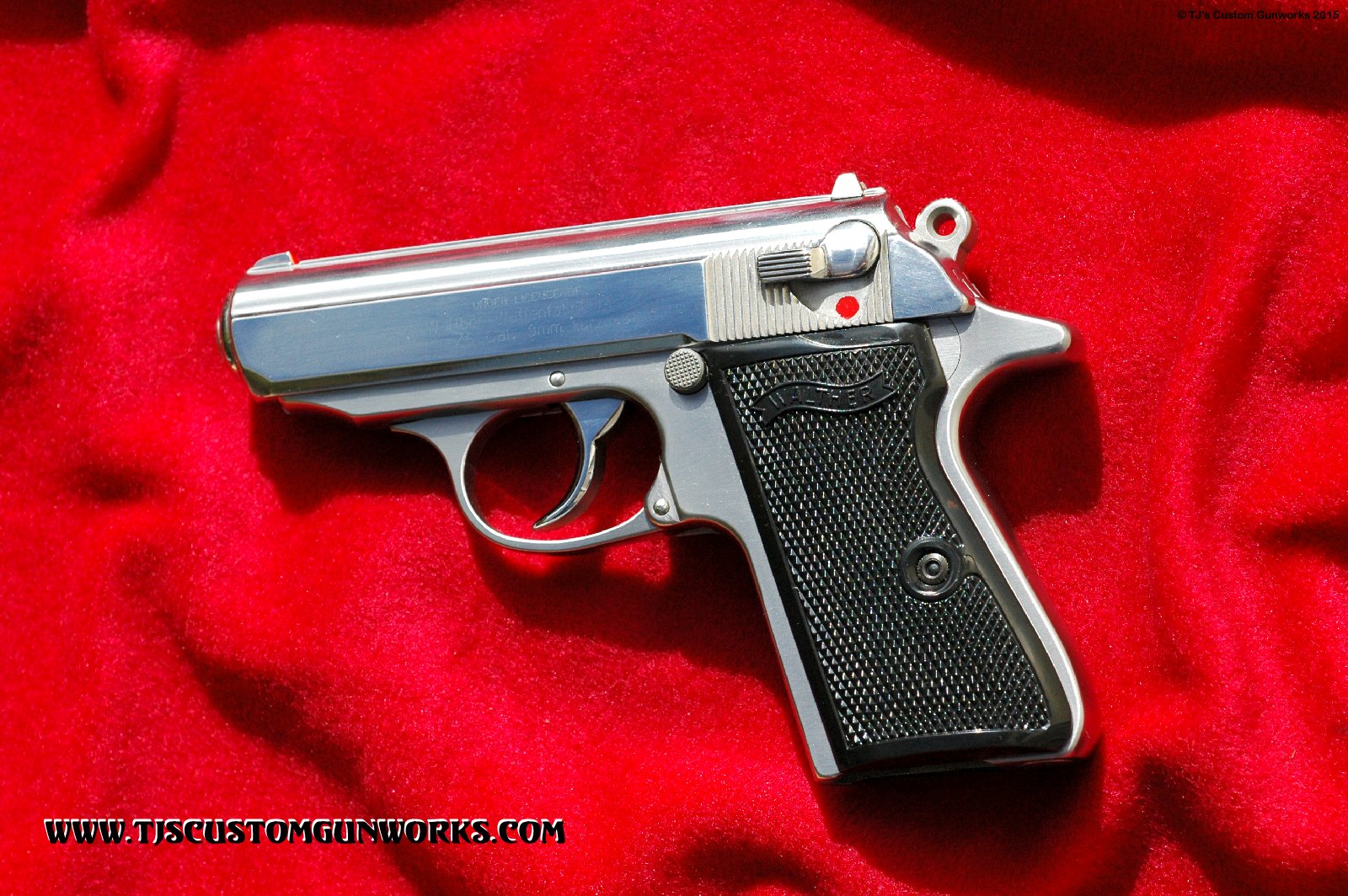 Custom Walther PPKS Stainless Melted & Satin Polished