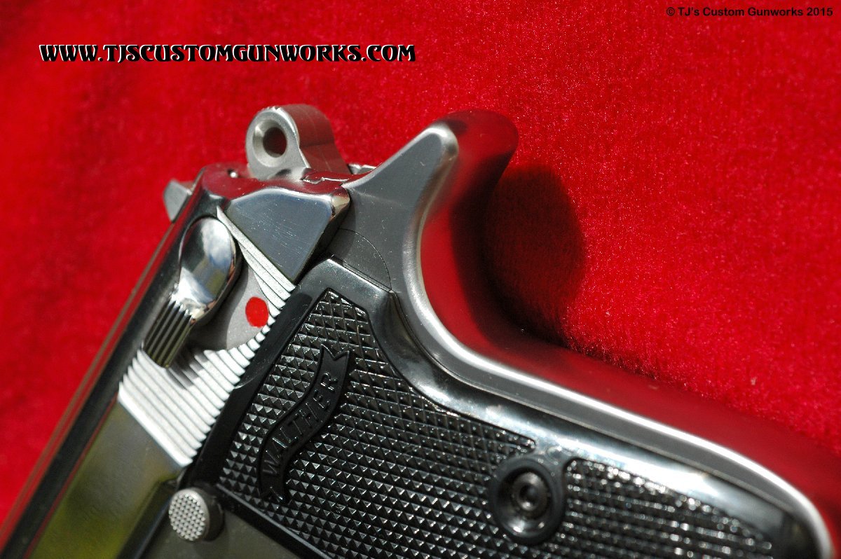 Custom Walther PPKS Stainless Melted & Satin Polished