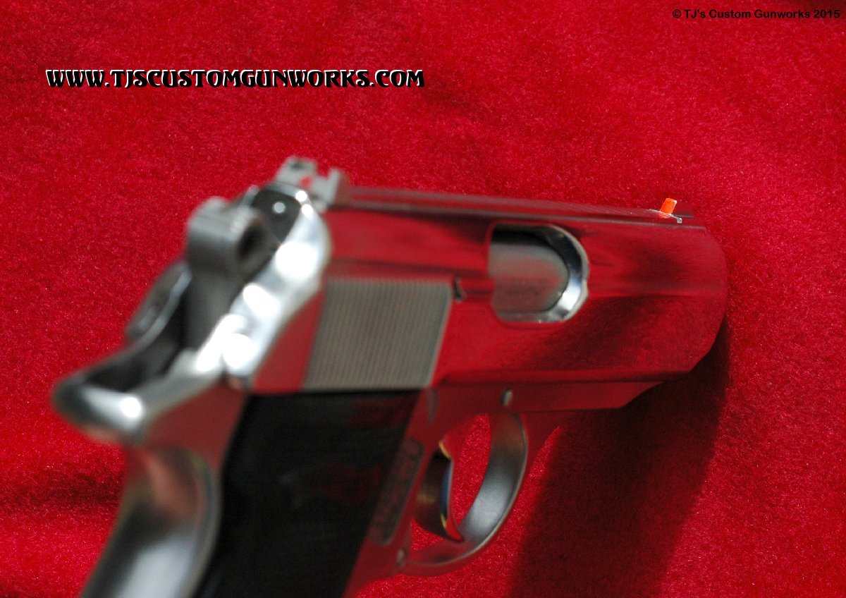 Custom Walther PPKS Stainless Melted & Satin Polished