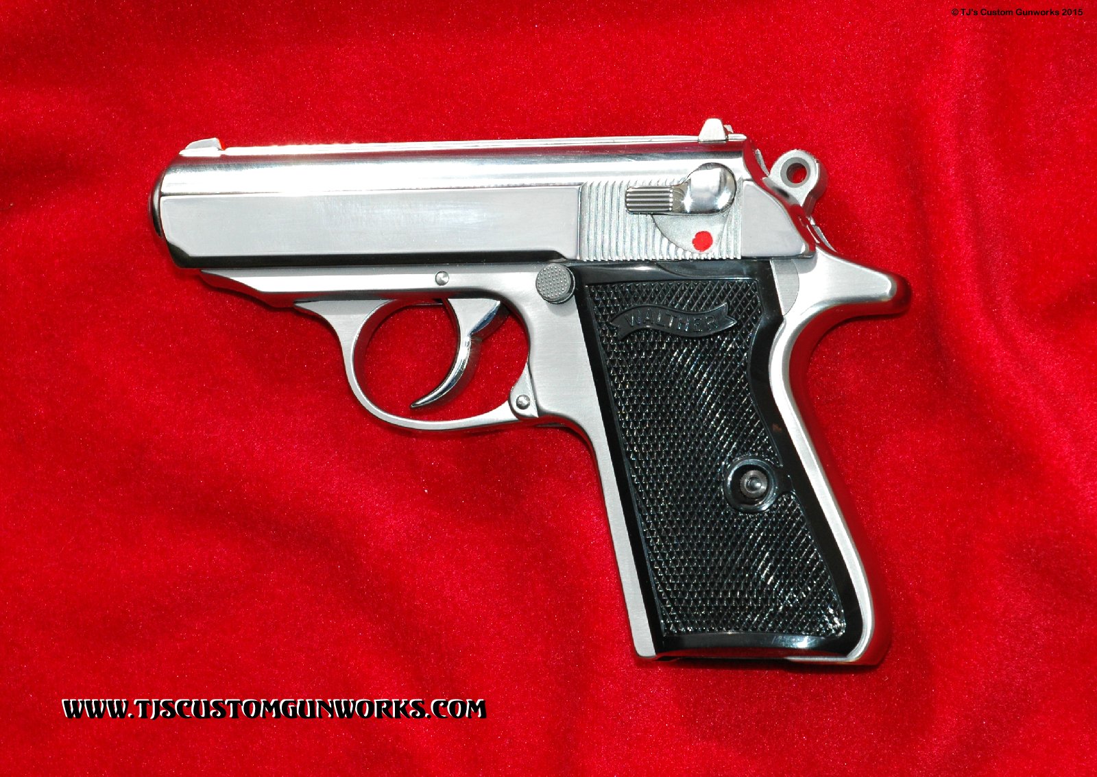 Custom Walther PPKS Stainless Melted & Satin Polished