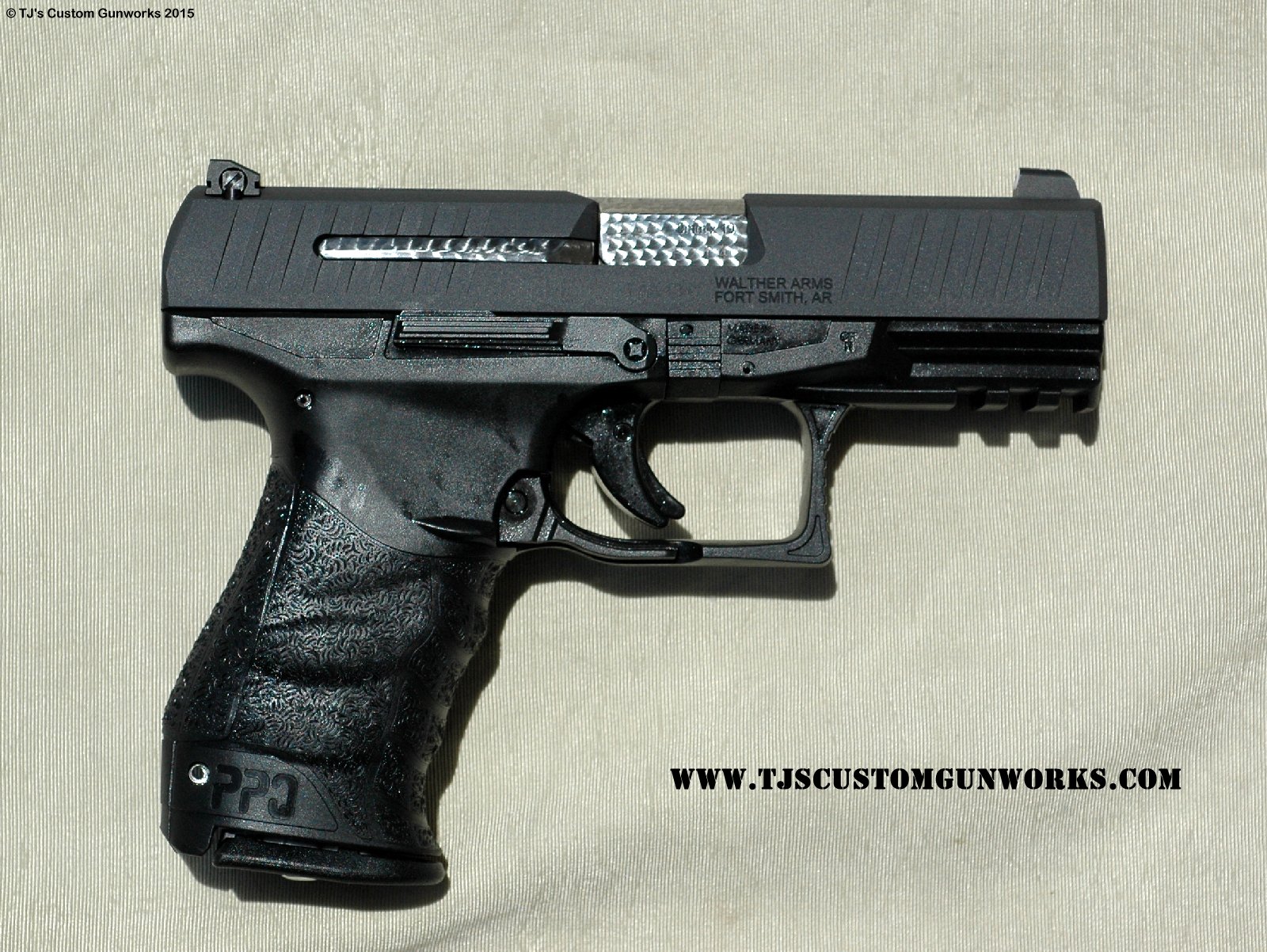 Custom Walther PPQ 9mm Gray Teflon