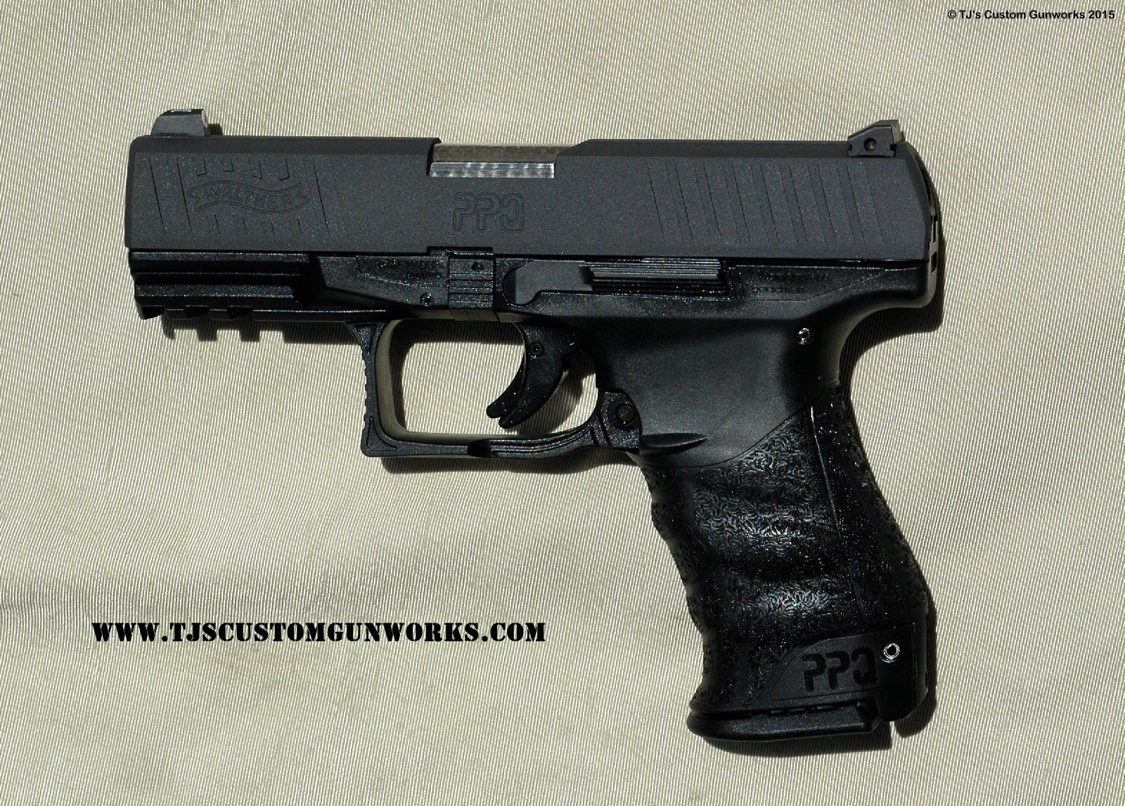 Custom Walther PPQ 9mm Gray Teflon