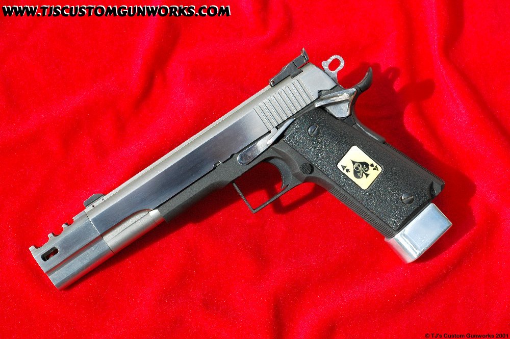 Custom Compensated Para Ordnance P14 Race Gun Ace Of Skulls