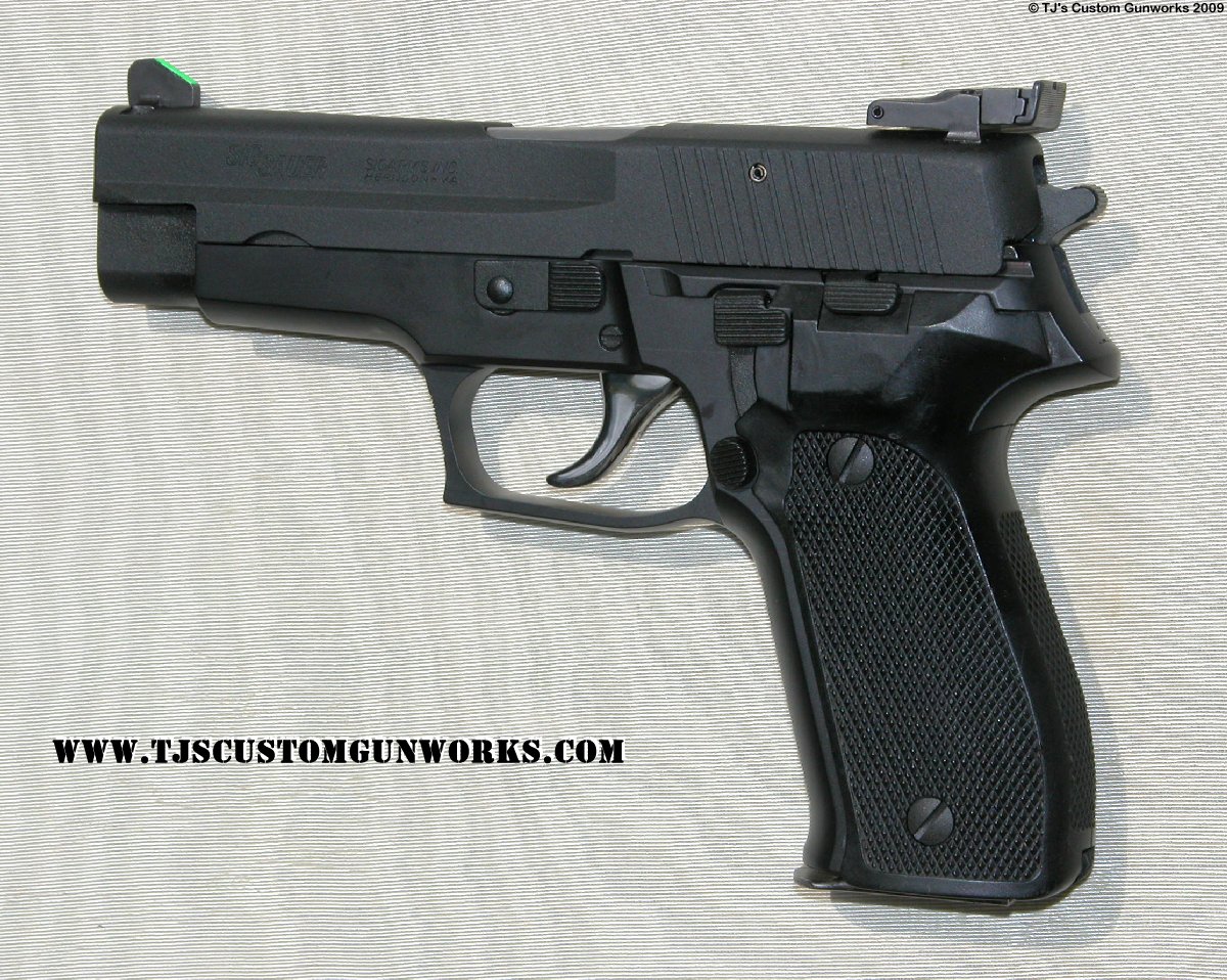 Custom Sig Sauer P226 -  Millett Target Sights - Black Teflon