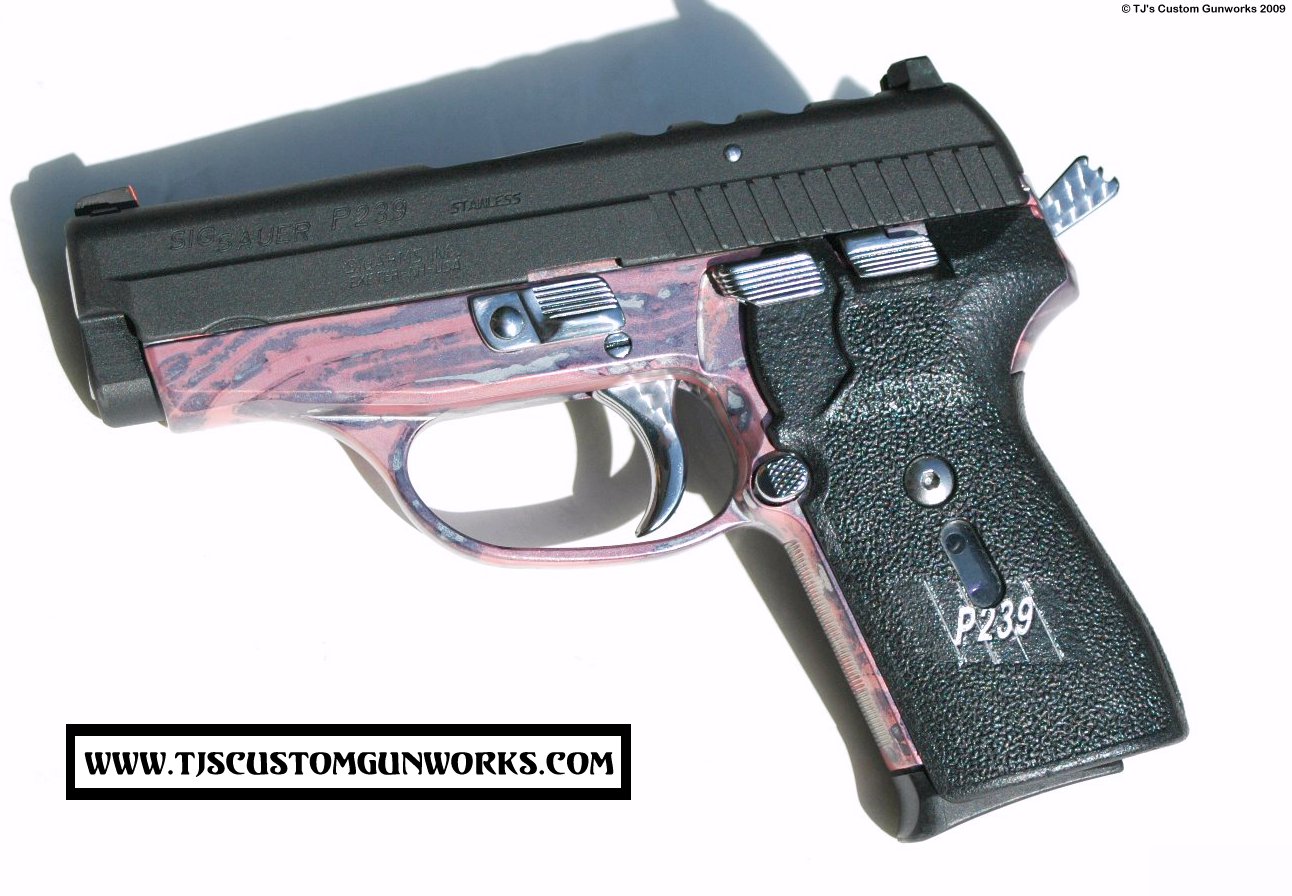 Ultra Custom Sig Sauer P239 Pink Opal Exotic! 1
