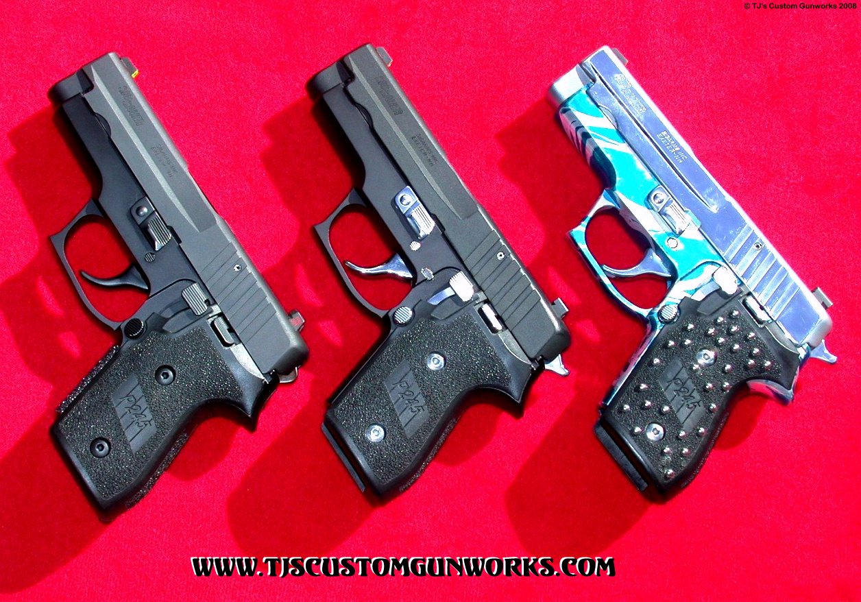 Sig Sauer P245 Trio Of Customs! 1