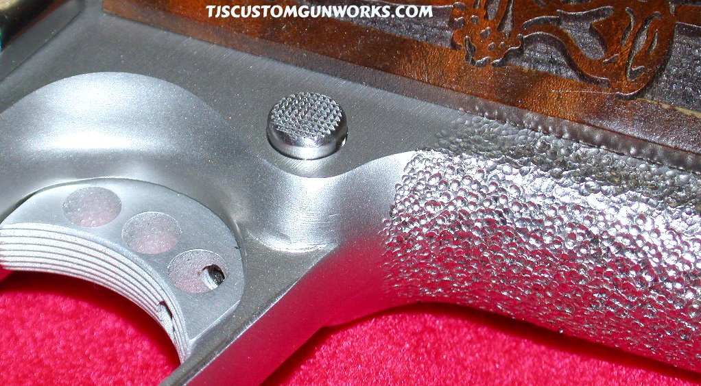 TJ's Stippling & Checkered Mag Release